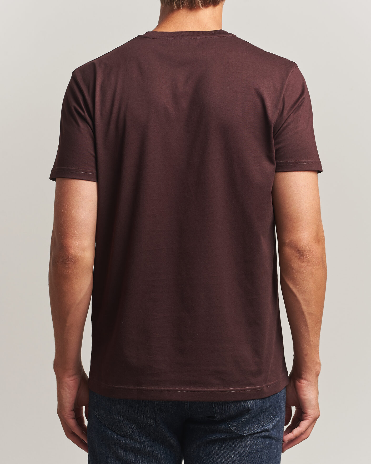 Men | T-Shirts | Sunspel | Riviera Midweight T-Shirt Dark Brown