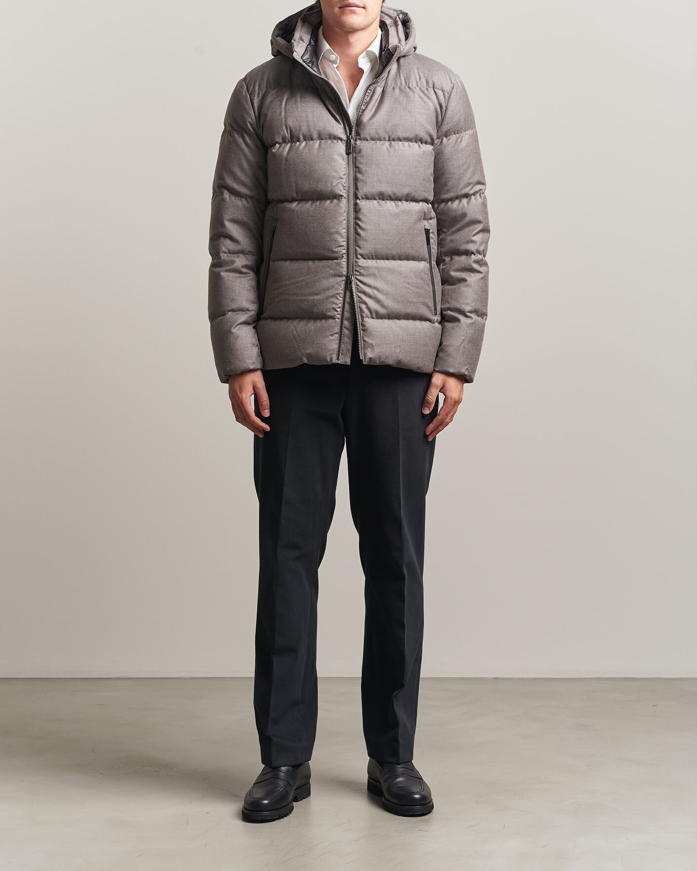Men | Coats & Jackets | UBR | Concord Jacket Savile Grey Melange Wool