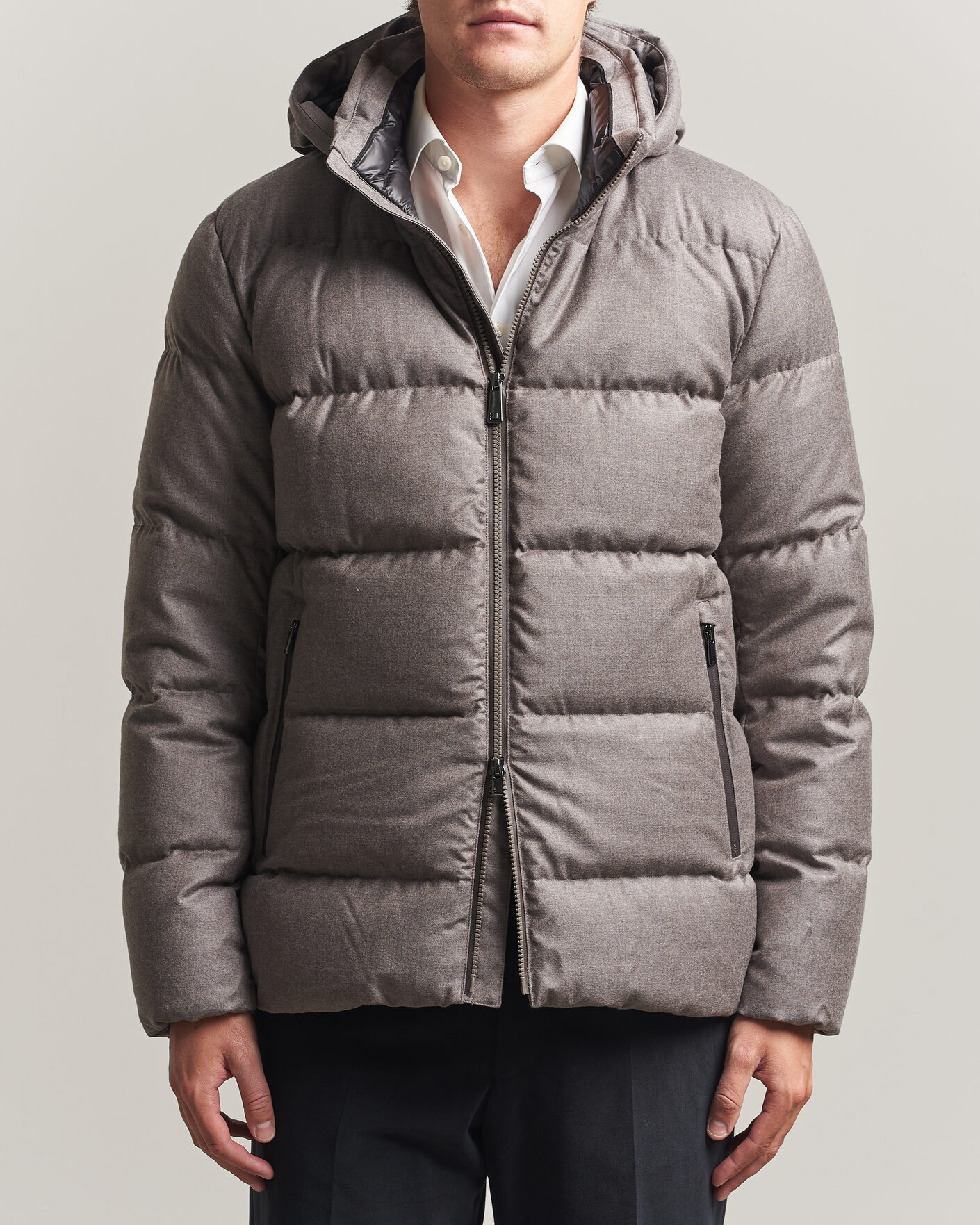 Men | Coats & Jackets | UBR | Concord Jacket Savile Grey Melange Wool
