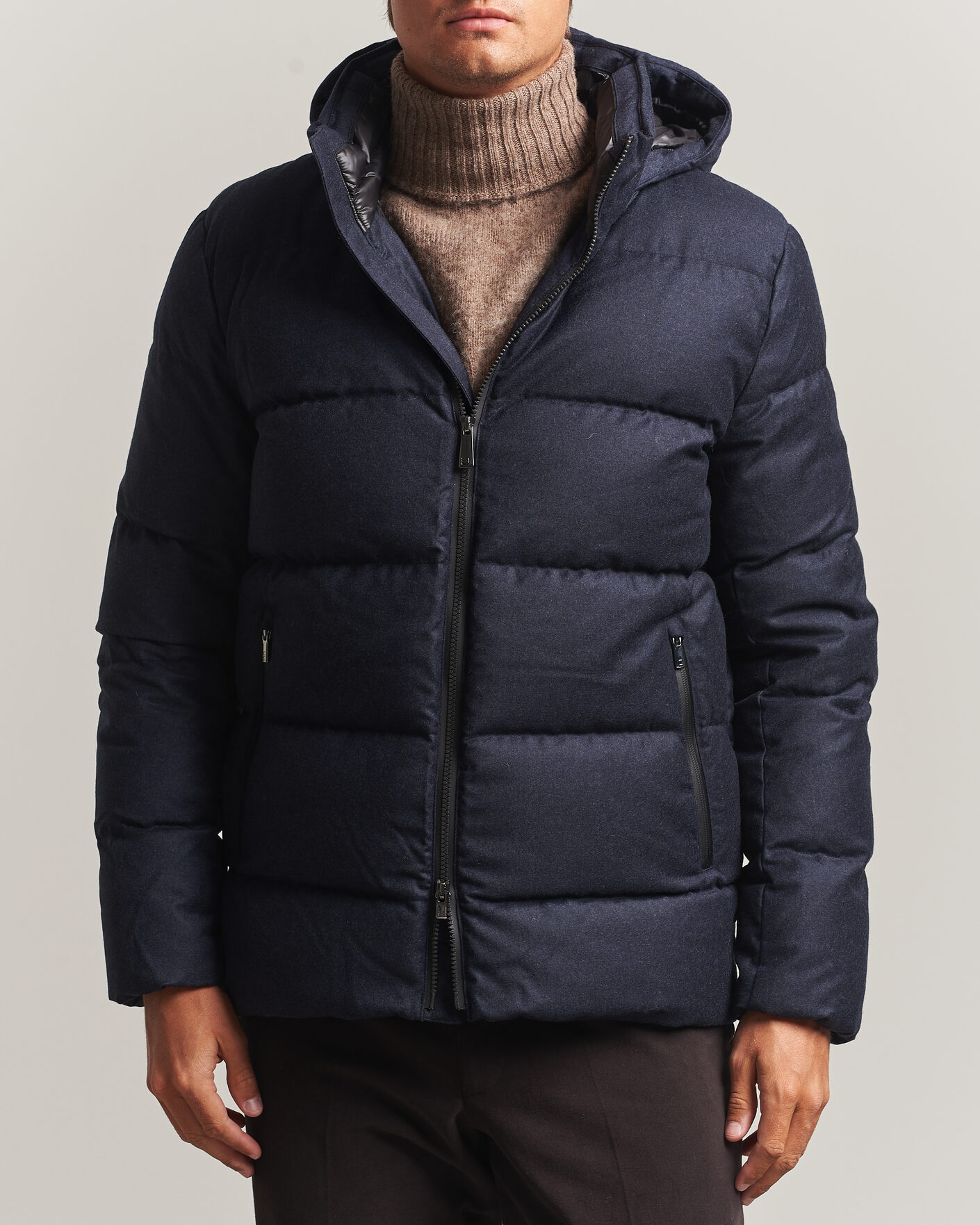 Men | Coats & Jackets | UBR | Concord Jacket Savile Navy Melange Wool