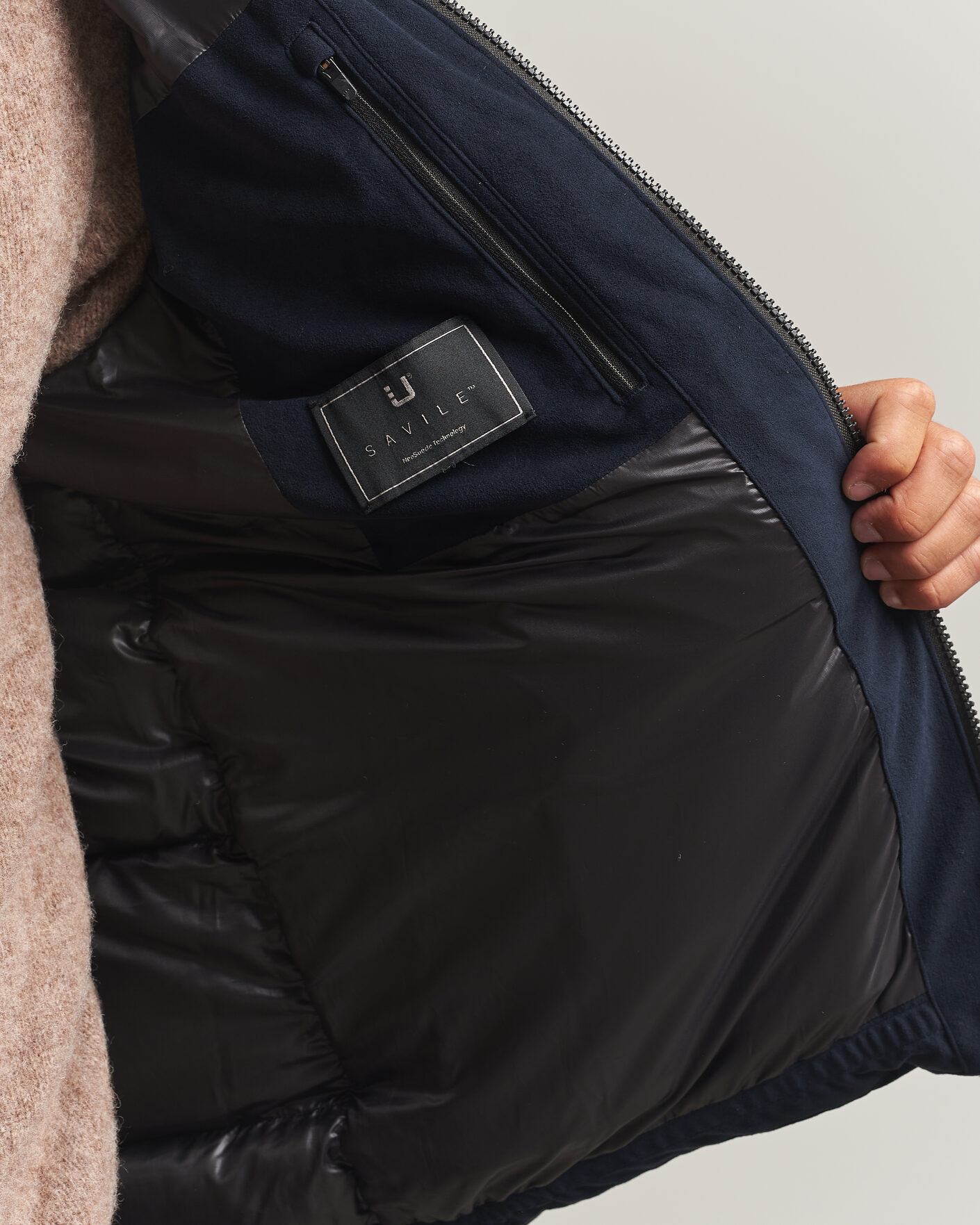 Men | Coats & Jackets | UBR | Concord Jacket Savile Neo Suede Navy