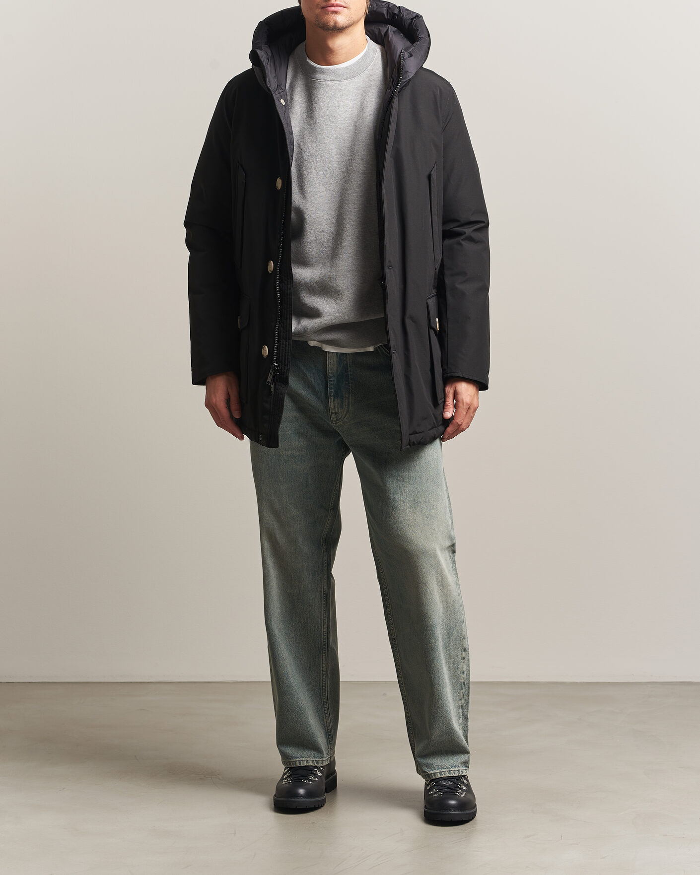 Men | Coats & Jackets | Woolrich | Arctic Parka No Fur Black
