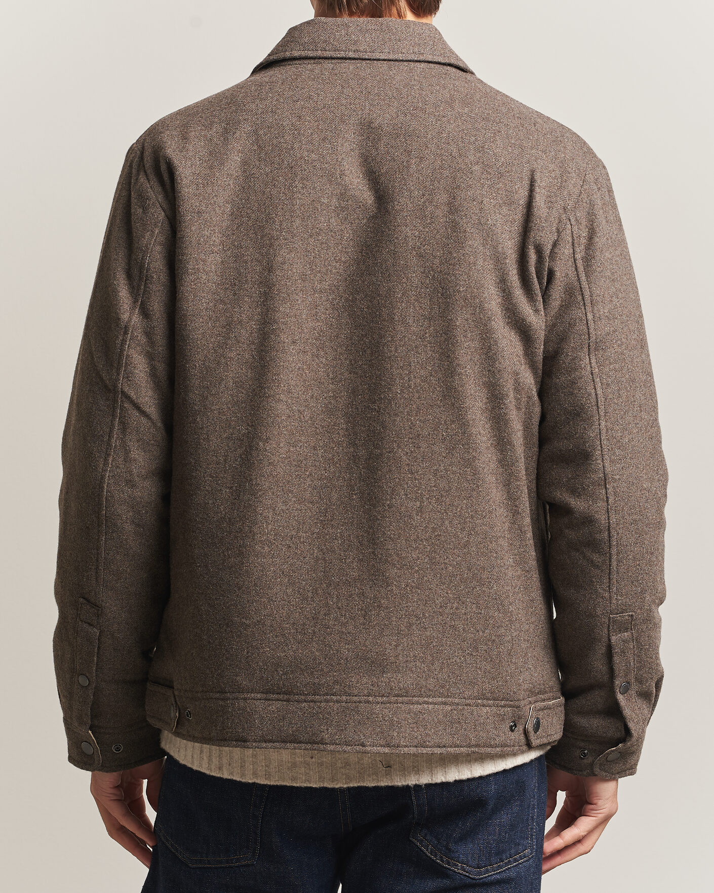 Men | Coats & Jackets | Woolrich | Wool Light Padded Keating Shirt Jacket Falcon