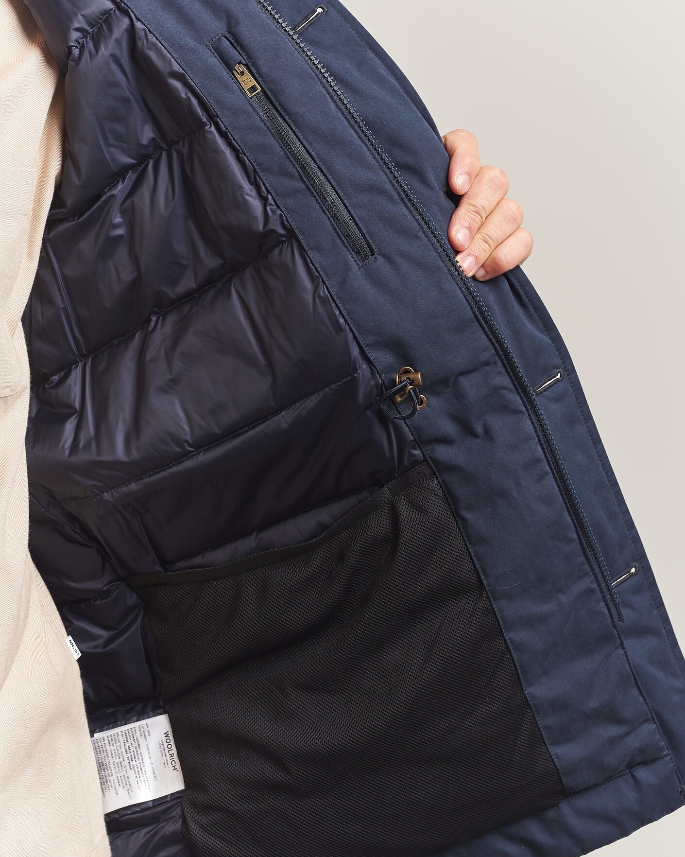 Men | Coats & Jackets | Woolrich | Mountain Cloth Parka Melton Blue