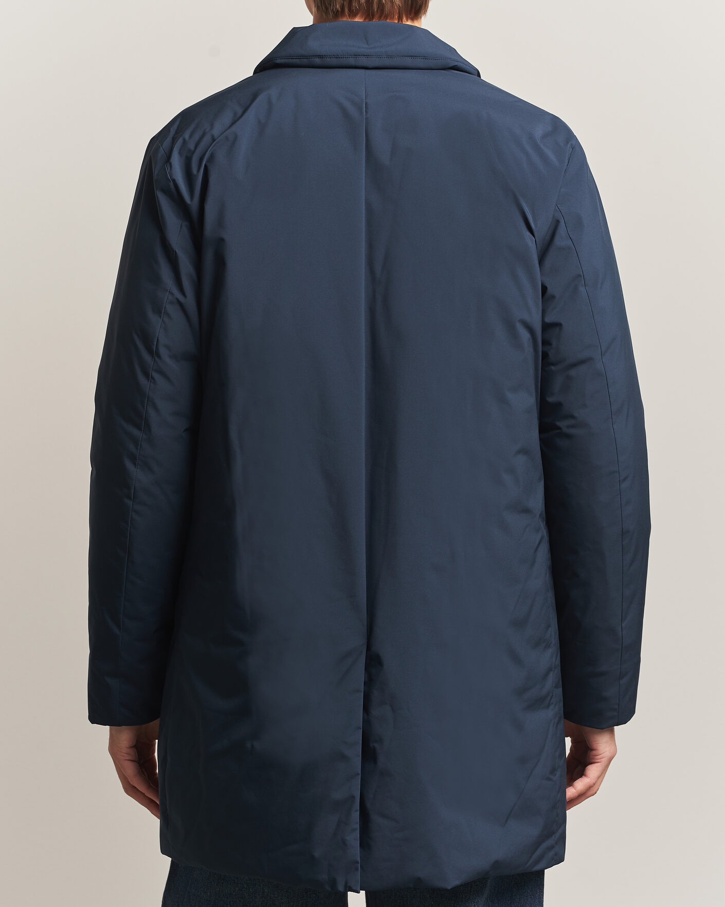 Woolrich Cloud Lamar Light Padded Coat Melton Blue at CareOfCarl.com