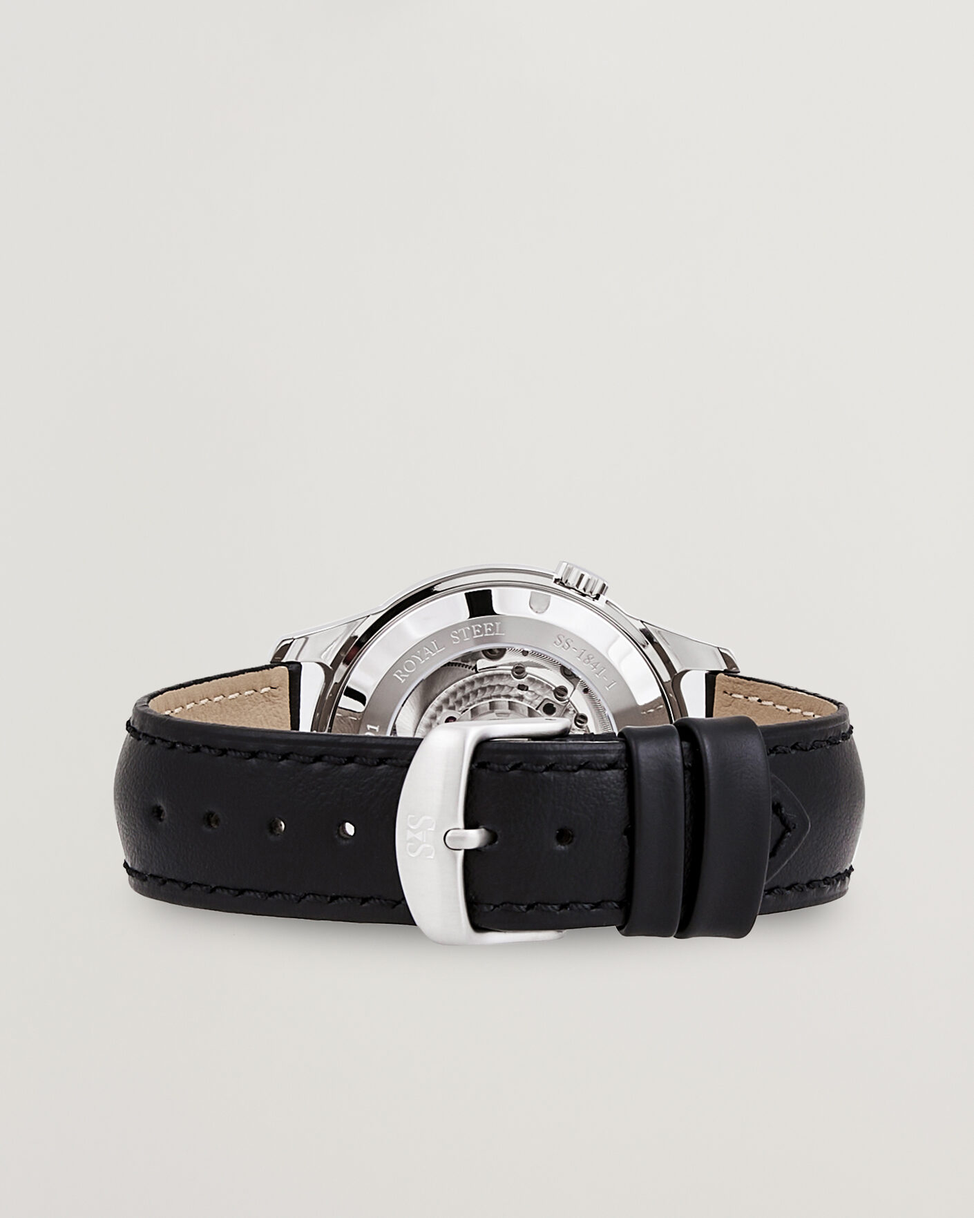 Men | Sjöö Sandström Royal Steel 41mm Black Calf | Sjöö Sandström | Royal Steel 41mm Black Calf