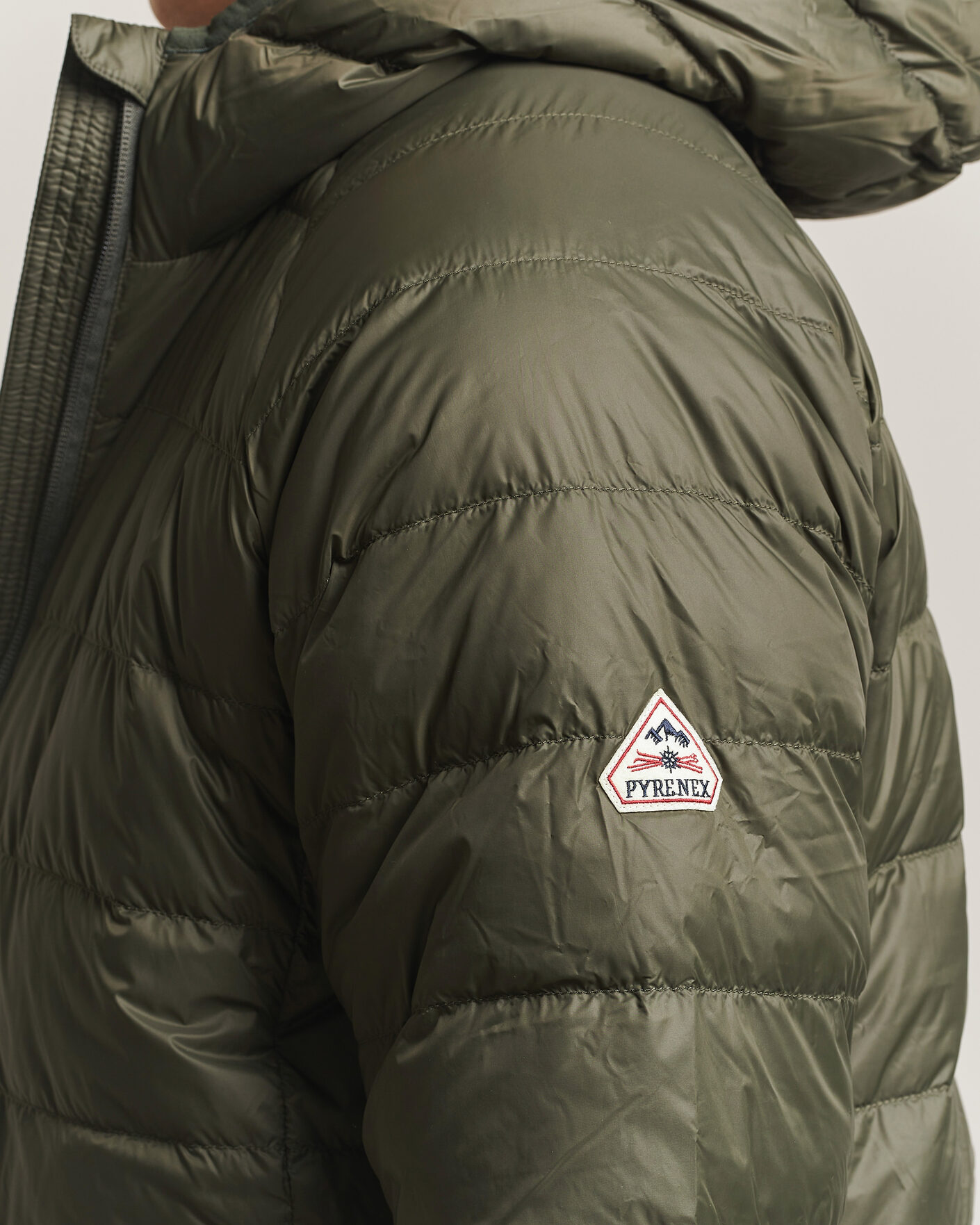 Men | Coats & Jackets | Pyrenex | Guzet Hooded Down Jacket Deep Khaki