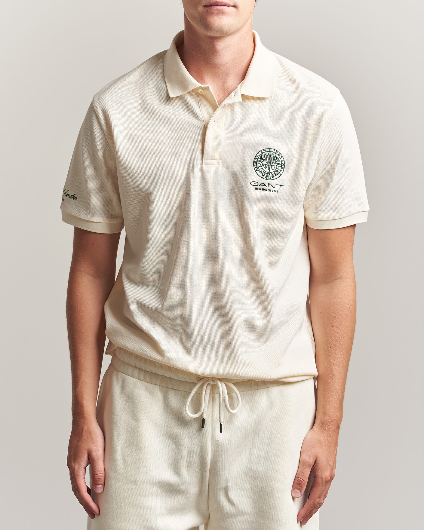 Men | Polo Shirts | Gant | Tournament Pique Cream