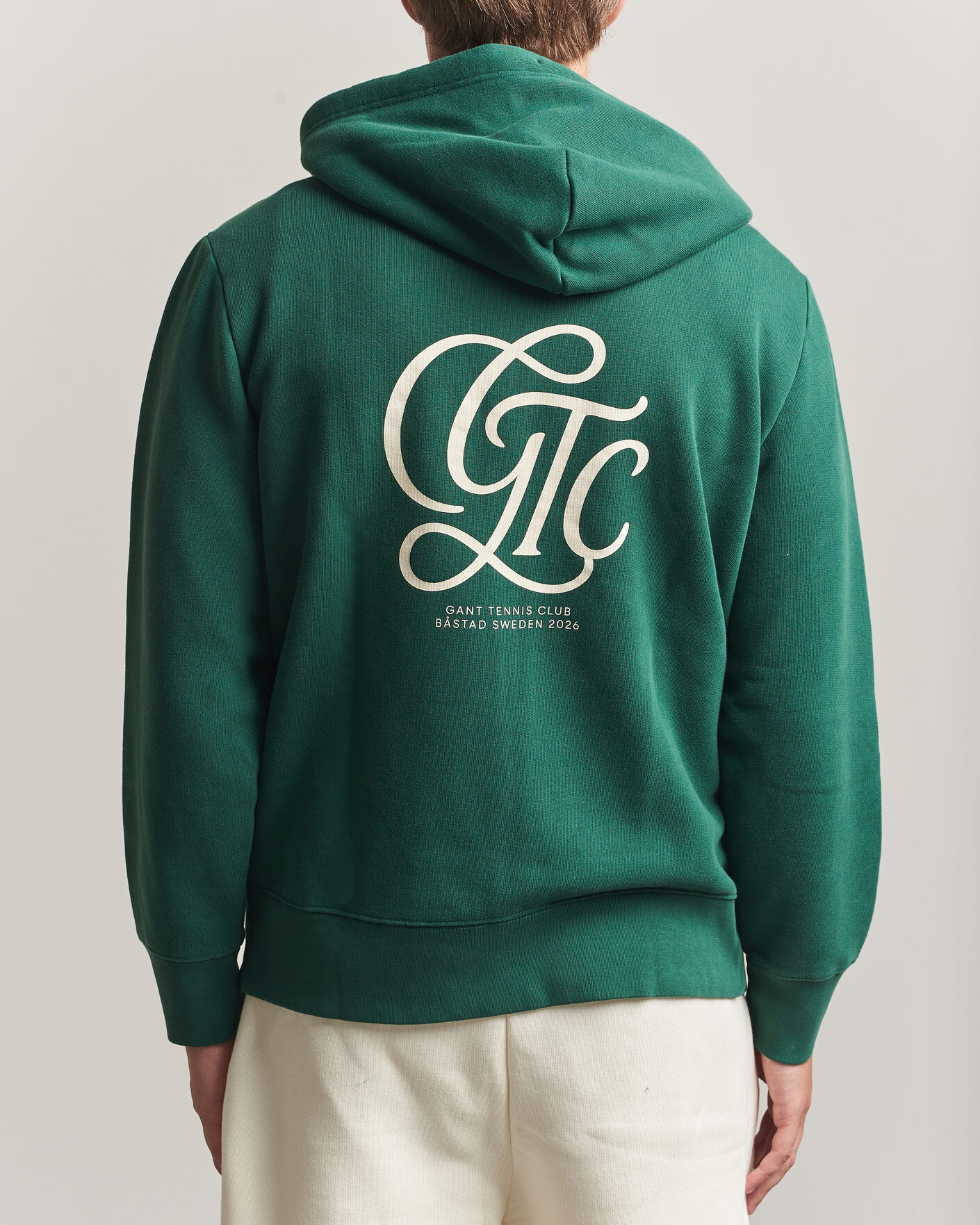Men | Sweaters & Knitwear | Gant | Tournament Full Zip Hoodie Green