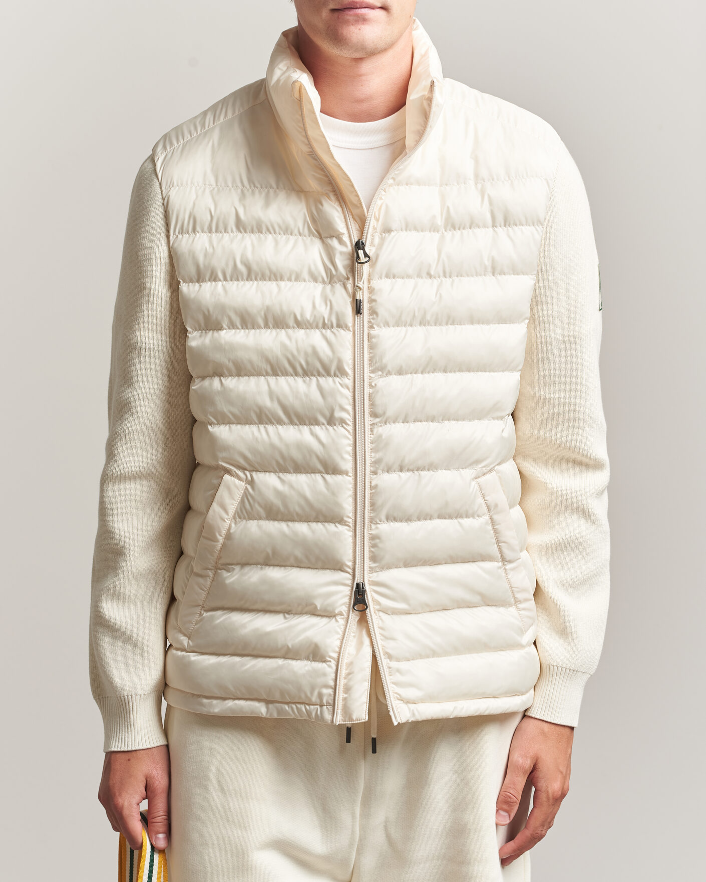 Men | Coats & Jackets | Gant | Tournament Mixed Media Jacket Cream