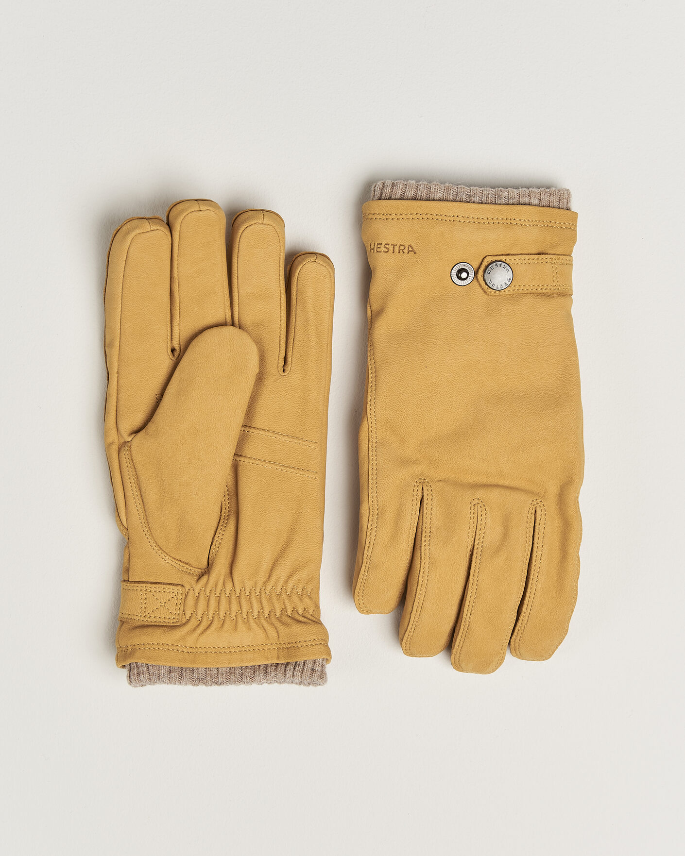 Hestra Bergvik Fleece Liner Buckle Nubuck Glove Tan at CareOfCarl.com