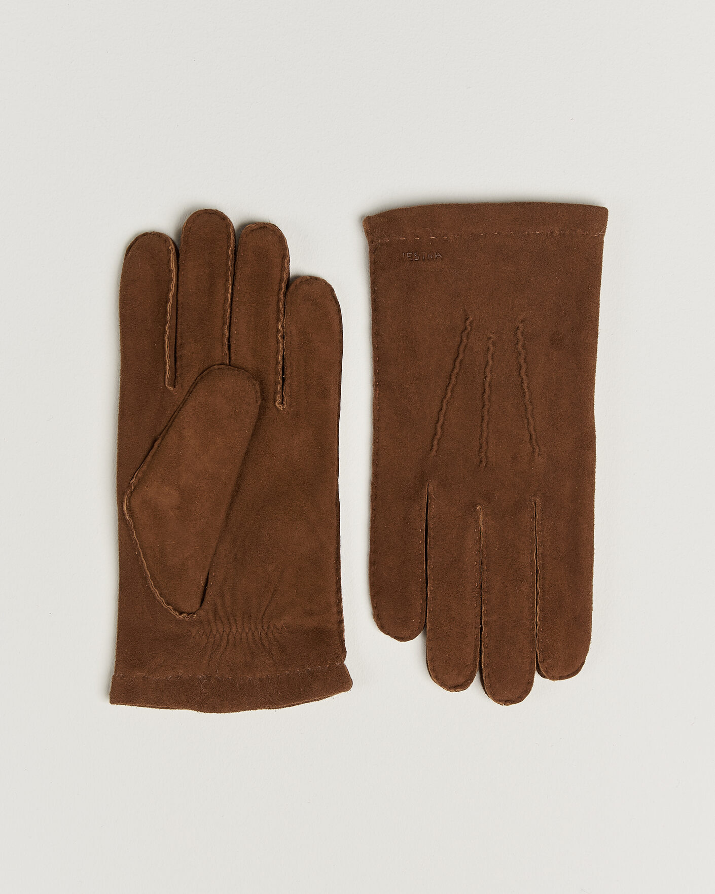 Men | Gloves | Hestra | Arthur Wool Lined Suede Glove Whiskey