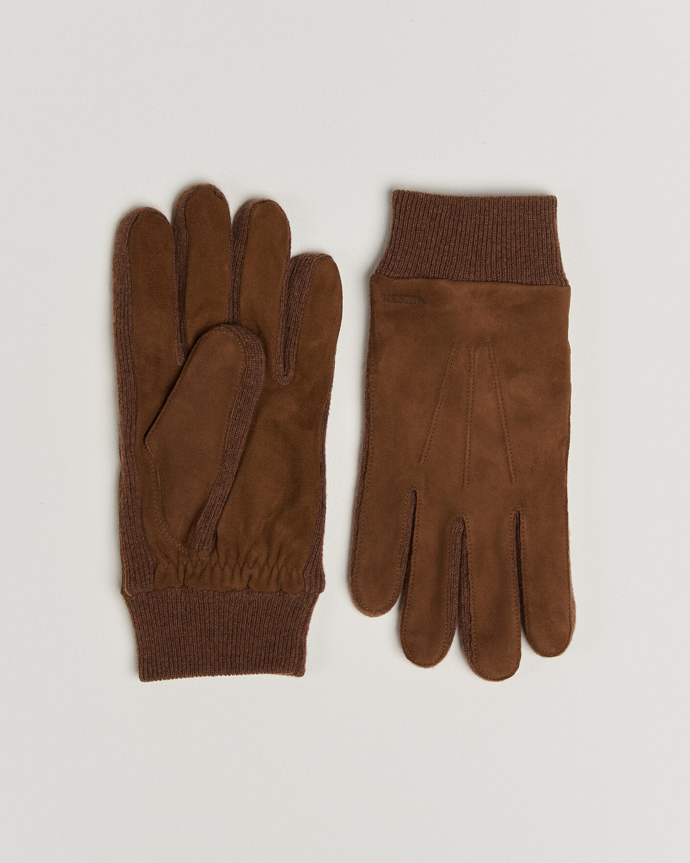 Men | Gloves | Hestra | Geoffery Suede Wool Tricot Glove Whiskey