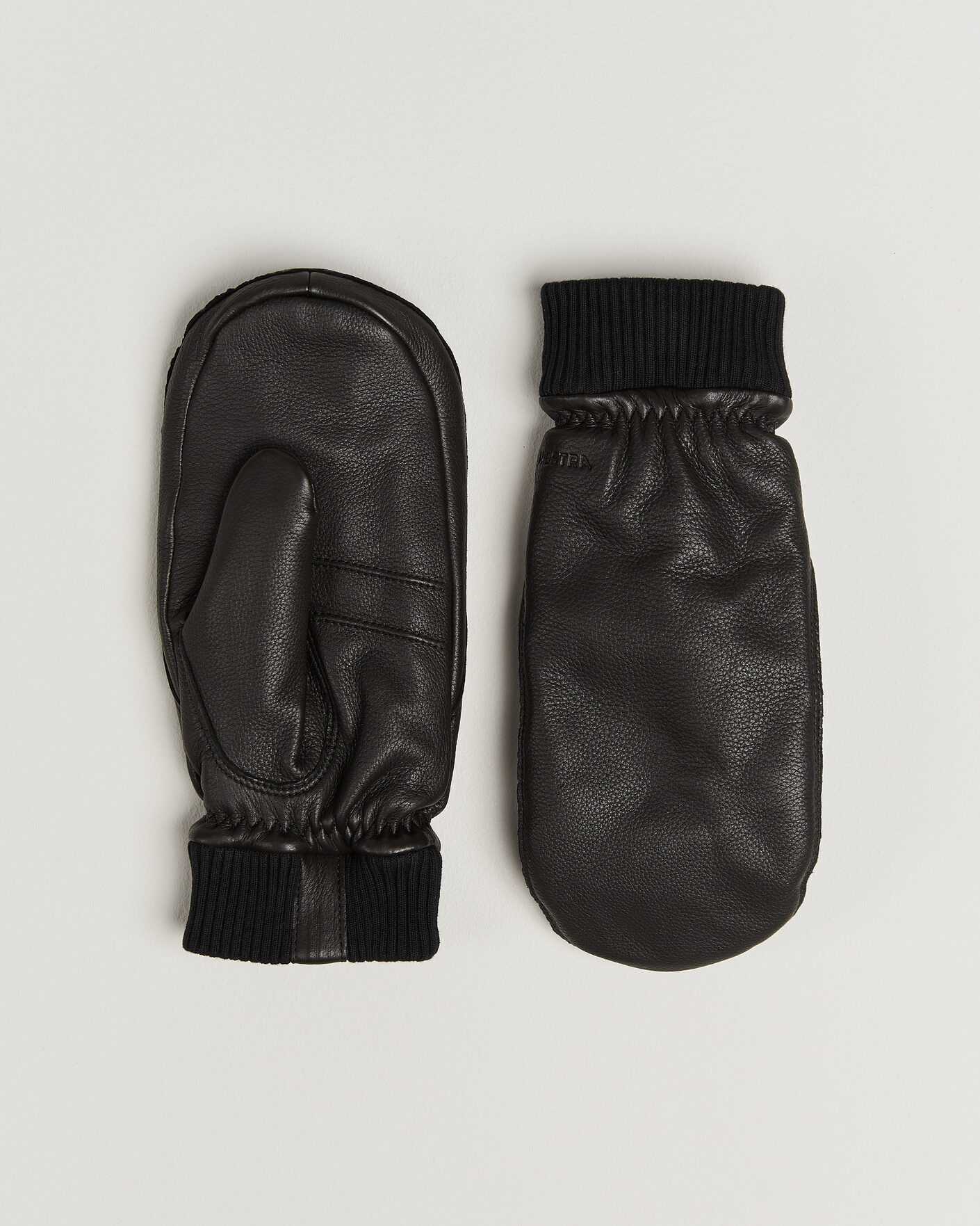 Men | Gloves | Hestra | Tore Deerskin Primaloft Lined Mitt Black