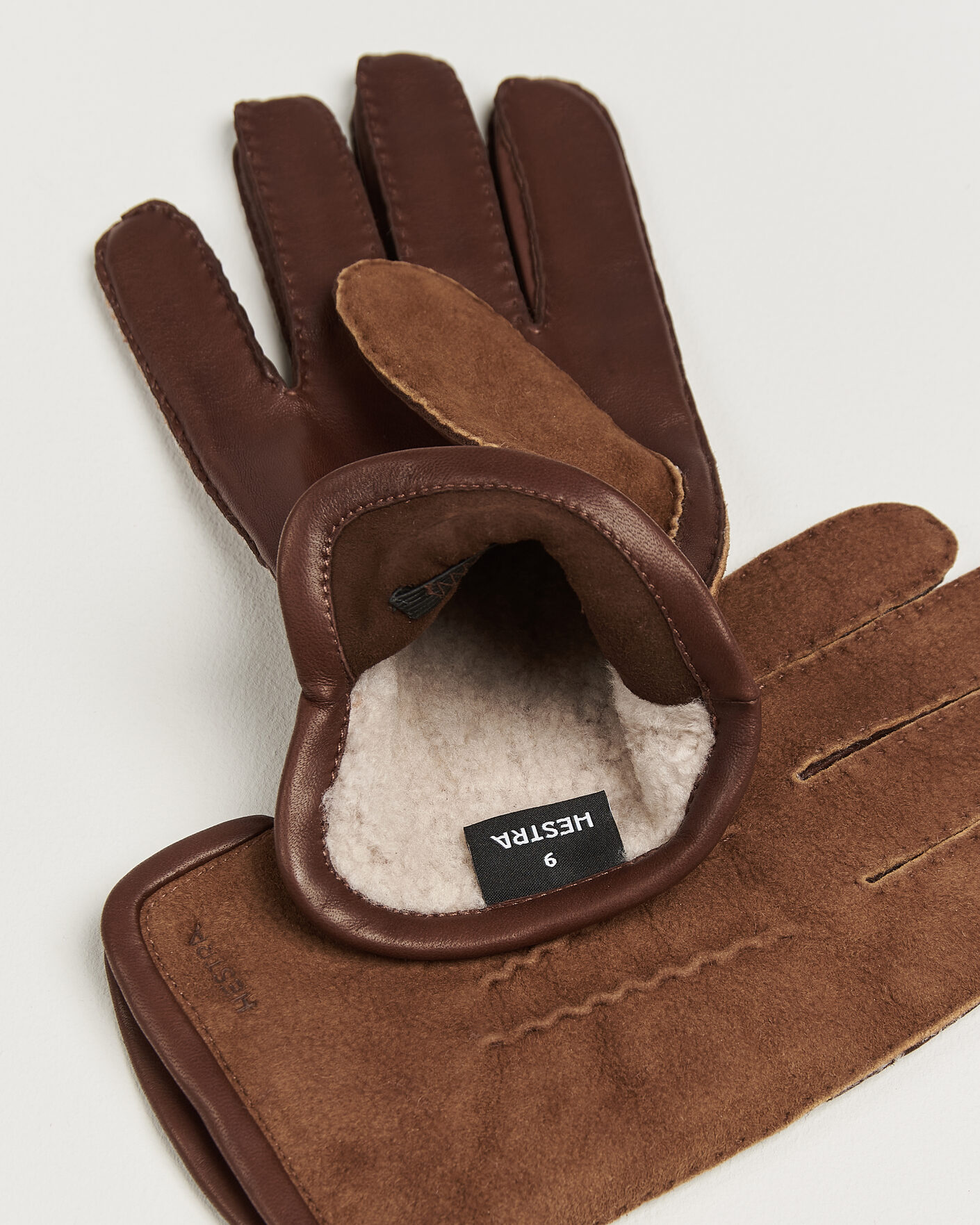 Hestra Balthazar Suede/Nappa Leather Glove Brown at CareOfCarl.com