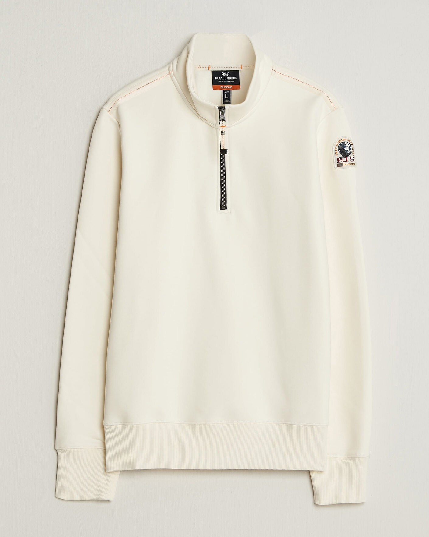 Men | Sweaters & Knitwear | Parajumpers | Broad Peak Super Easy Half Zip Sweatshirt Warm Ivory