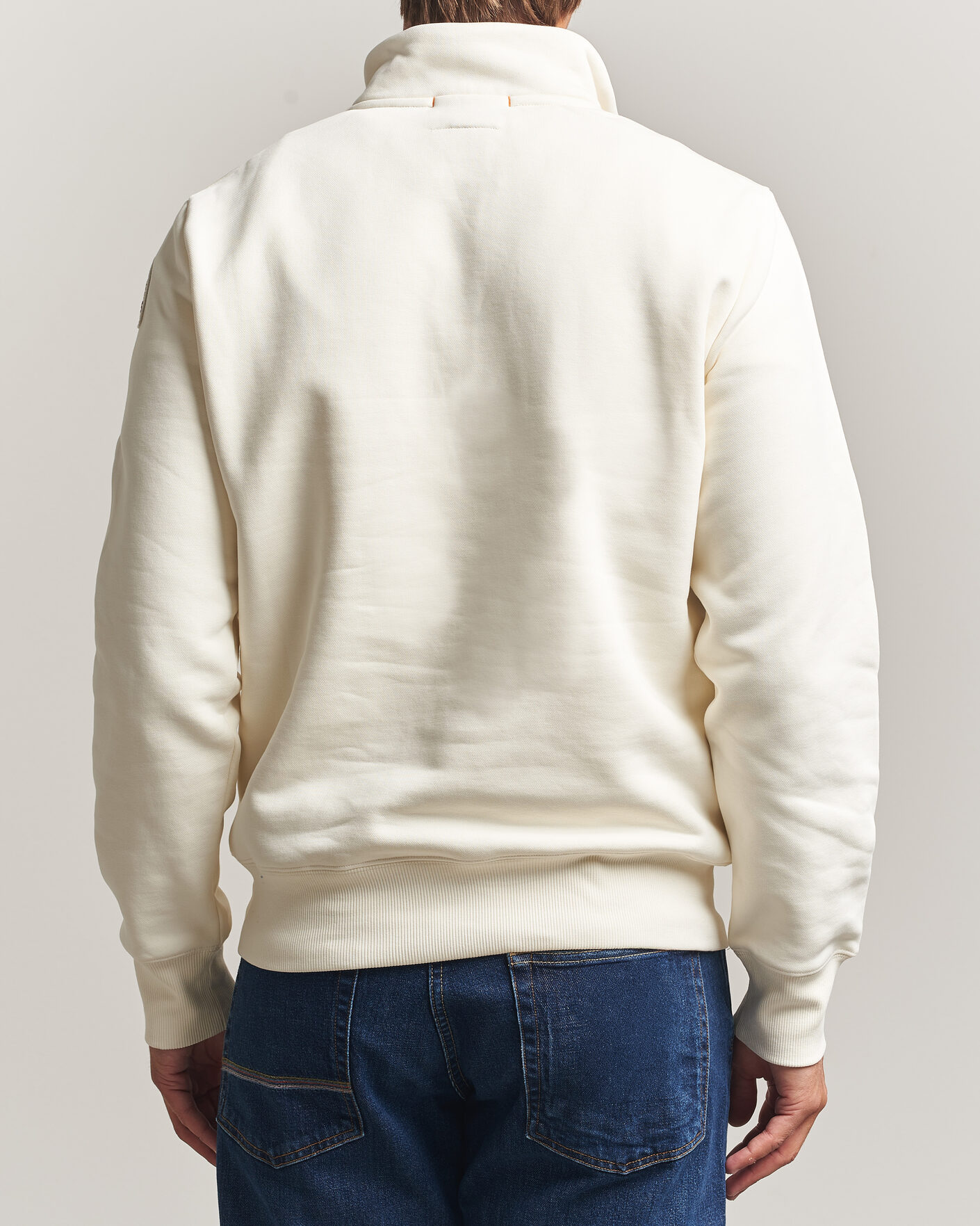 Men | Sweaters & Knitwear | Parajumpers | Broad Peak Super Easy Half Zip Sweatshirt Warm Ivory