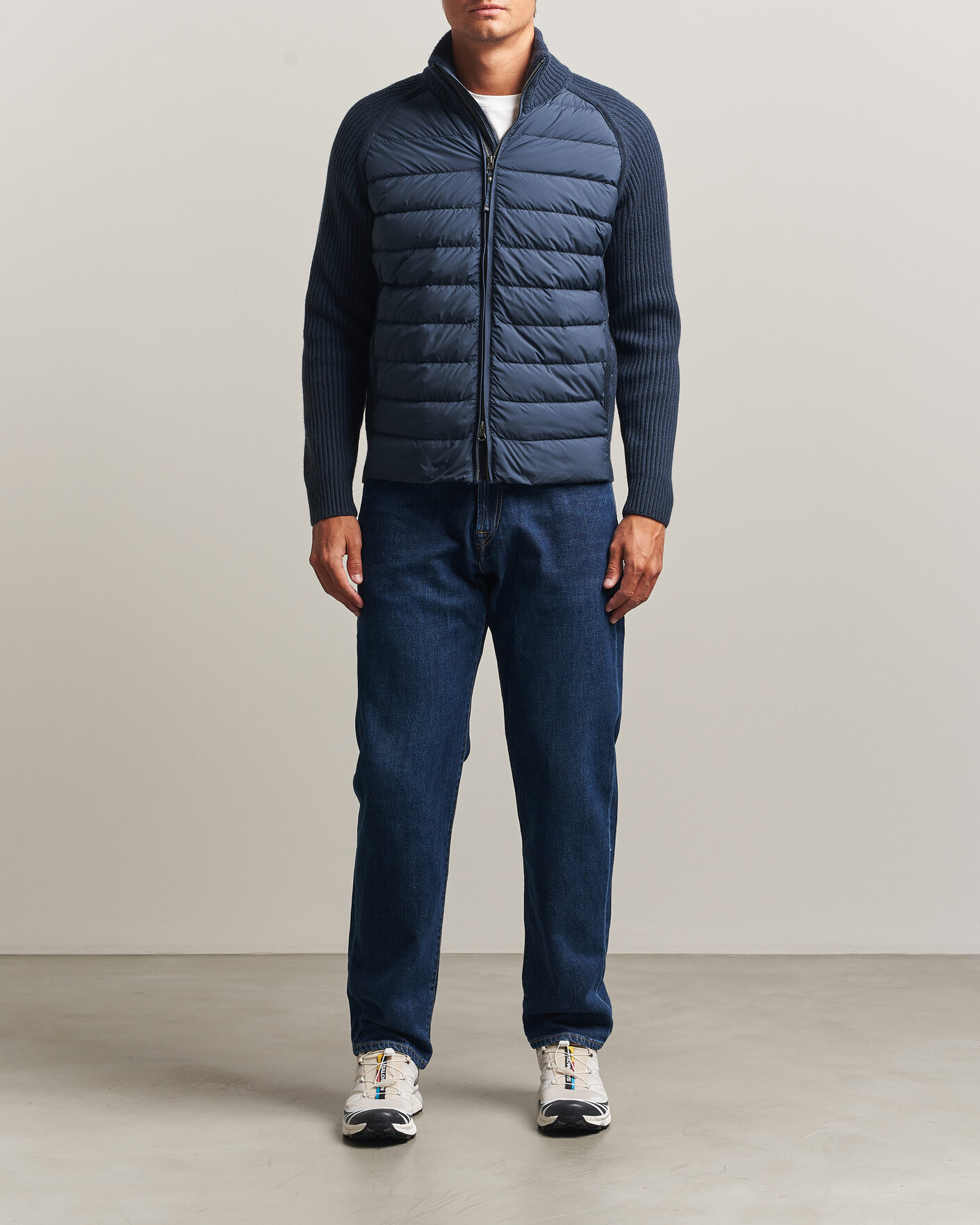 Men | Coats & Jackets | Parajumpers | Olmo Rib Knitted Hybrid Jacket Nine Iron