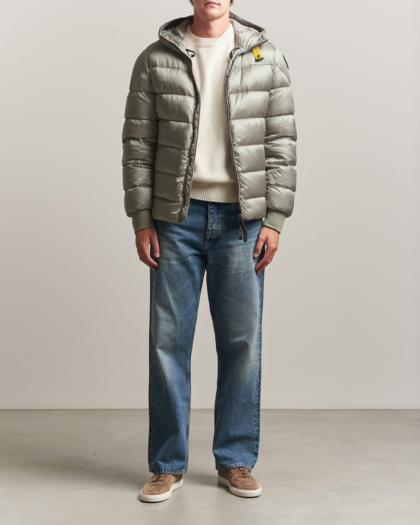 Men | Coats & Jackets | Parajumpers | Pharrel Sheen Hooded Jacket Mid Grey