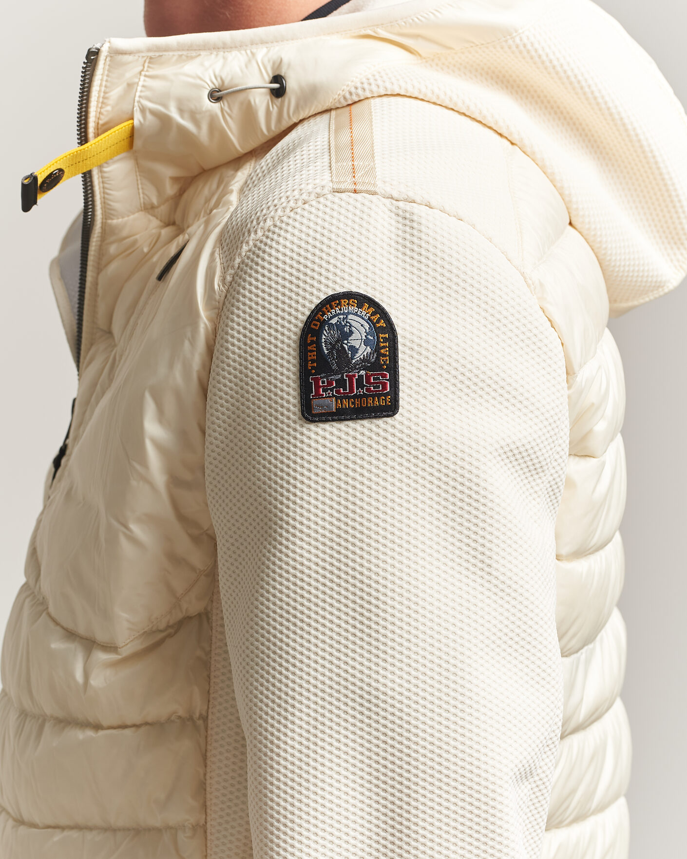 Men | Coats & Jackets | Parajumpers | Nolan Warm Up Hybrid Hooded Jacket Warm Ivory