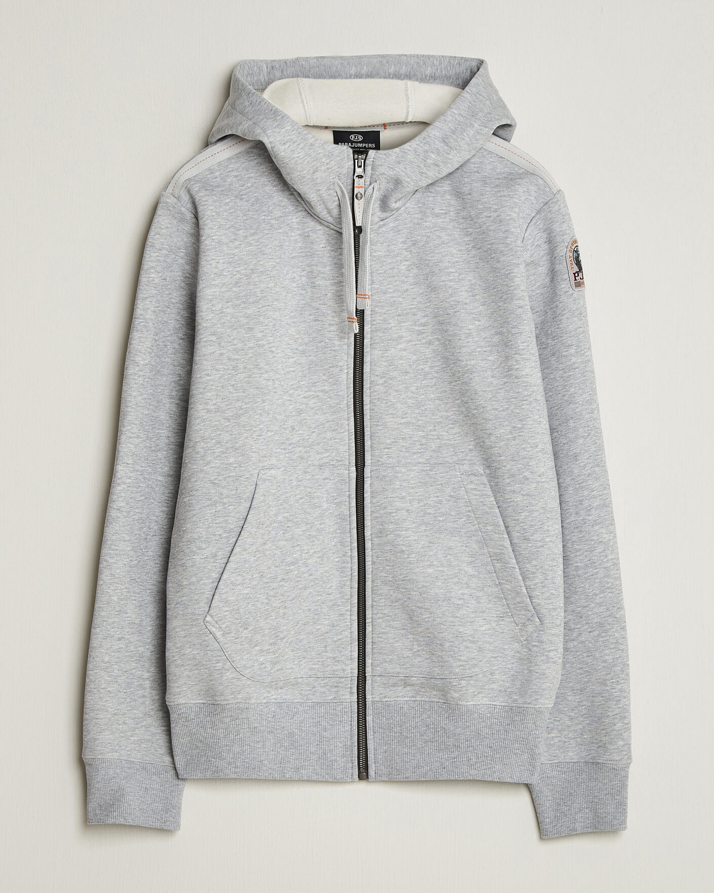 Men | Sweaters & Knitwear | Parajumpers | Charlie Super Easy Full Zip Ash Grey Melange