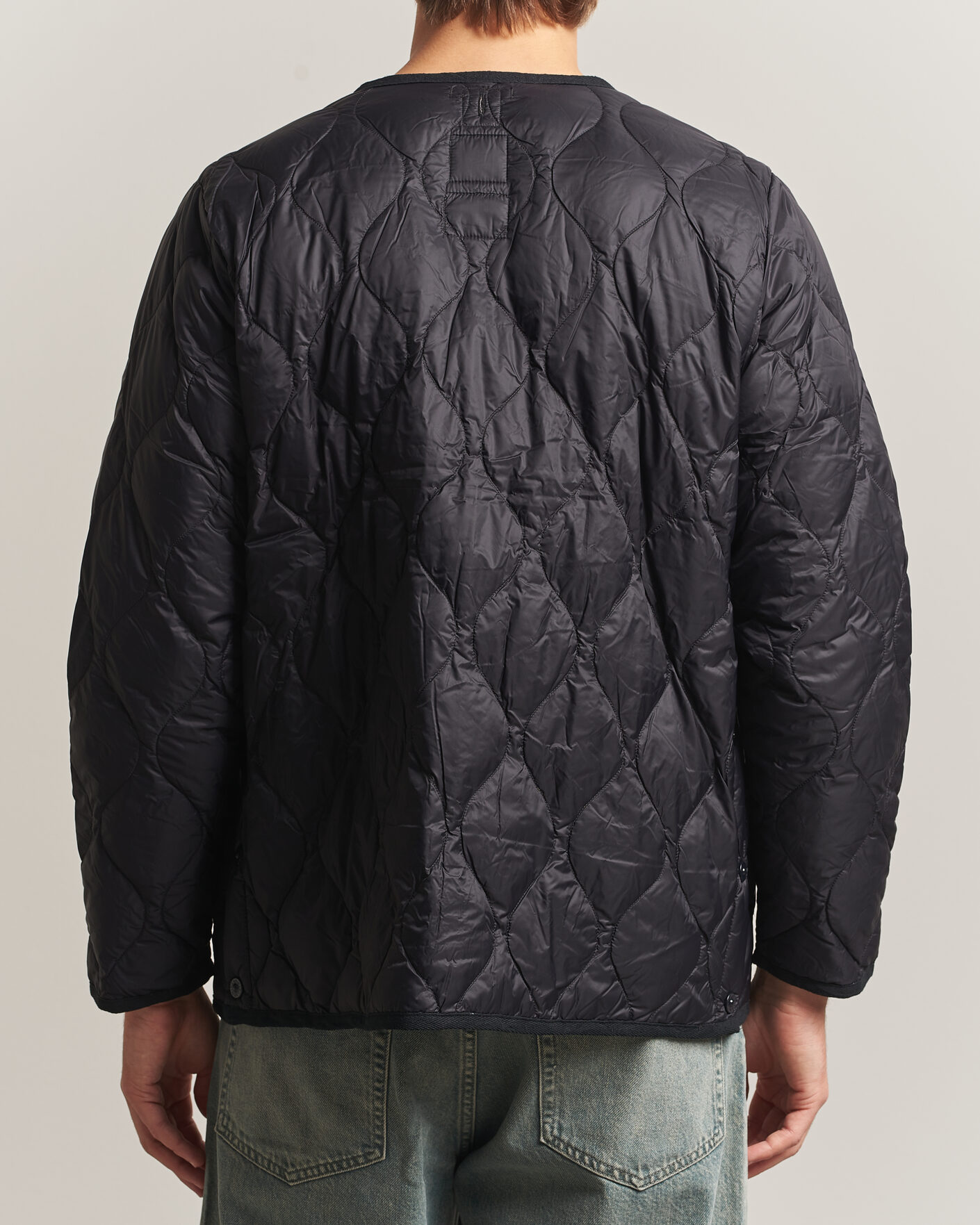 Men | Coats & Jackets | TAION | Military Crew Neck Down Jacket Black