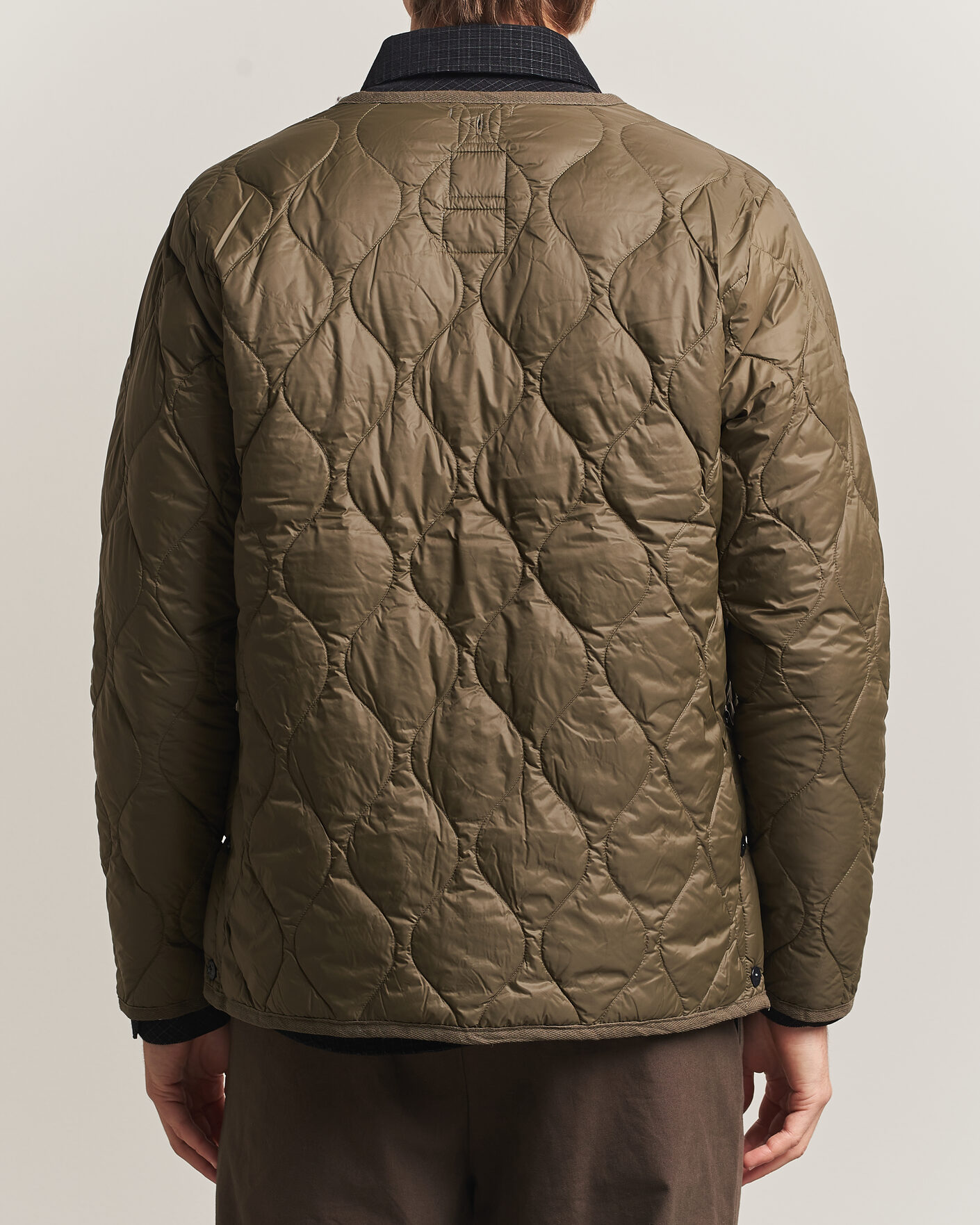 Men | Coats & Jackets | TAION | Military Crew Neck Down Jacket Dark Olive