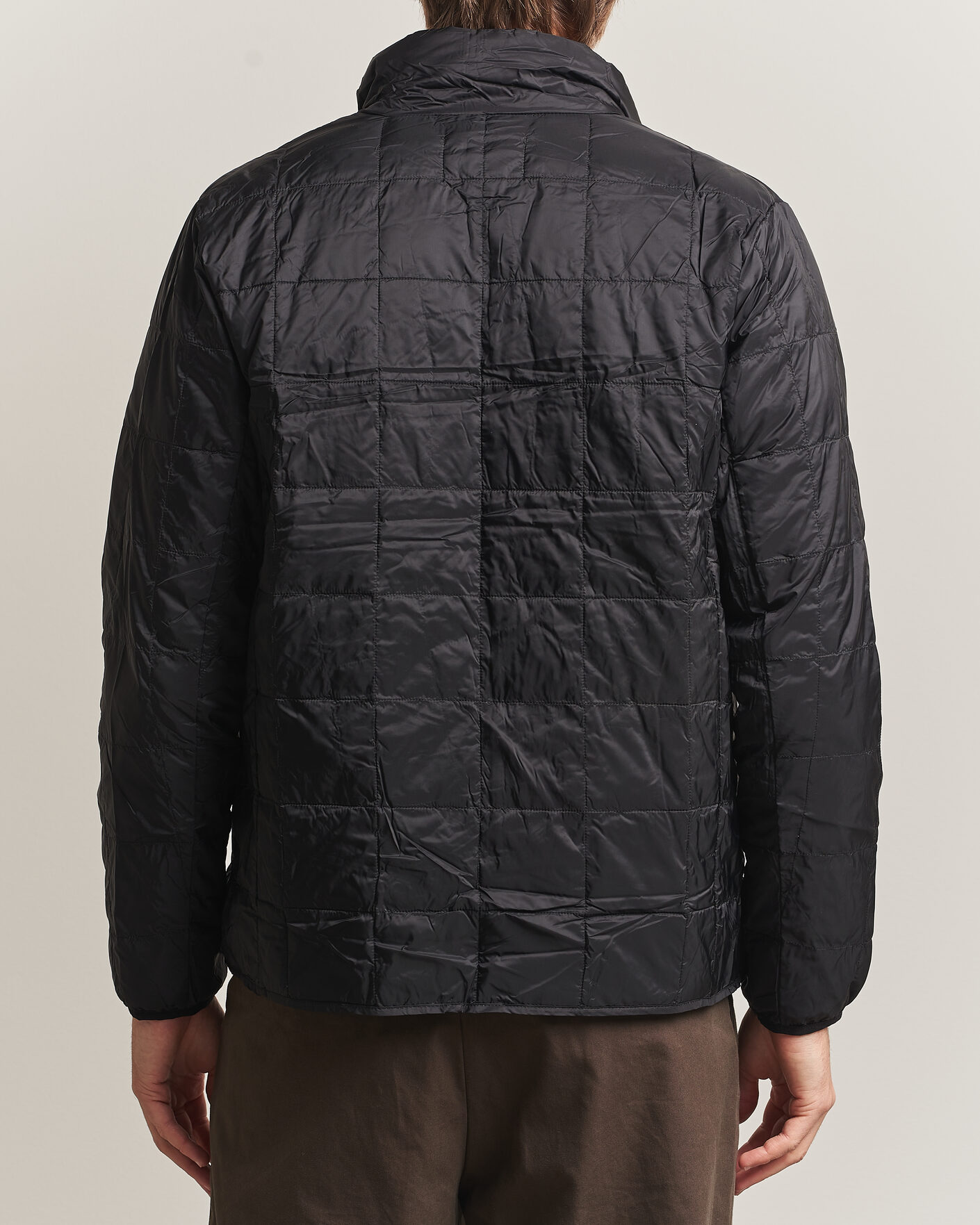 Men | Coats & Jackets | TAION | High Neck Full Zip Lightweight Down Jacket Black