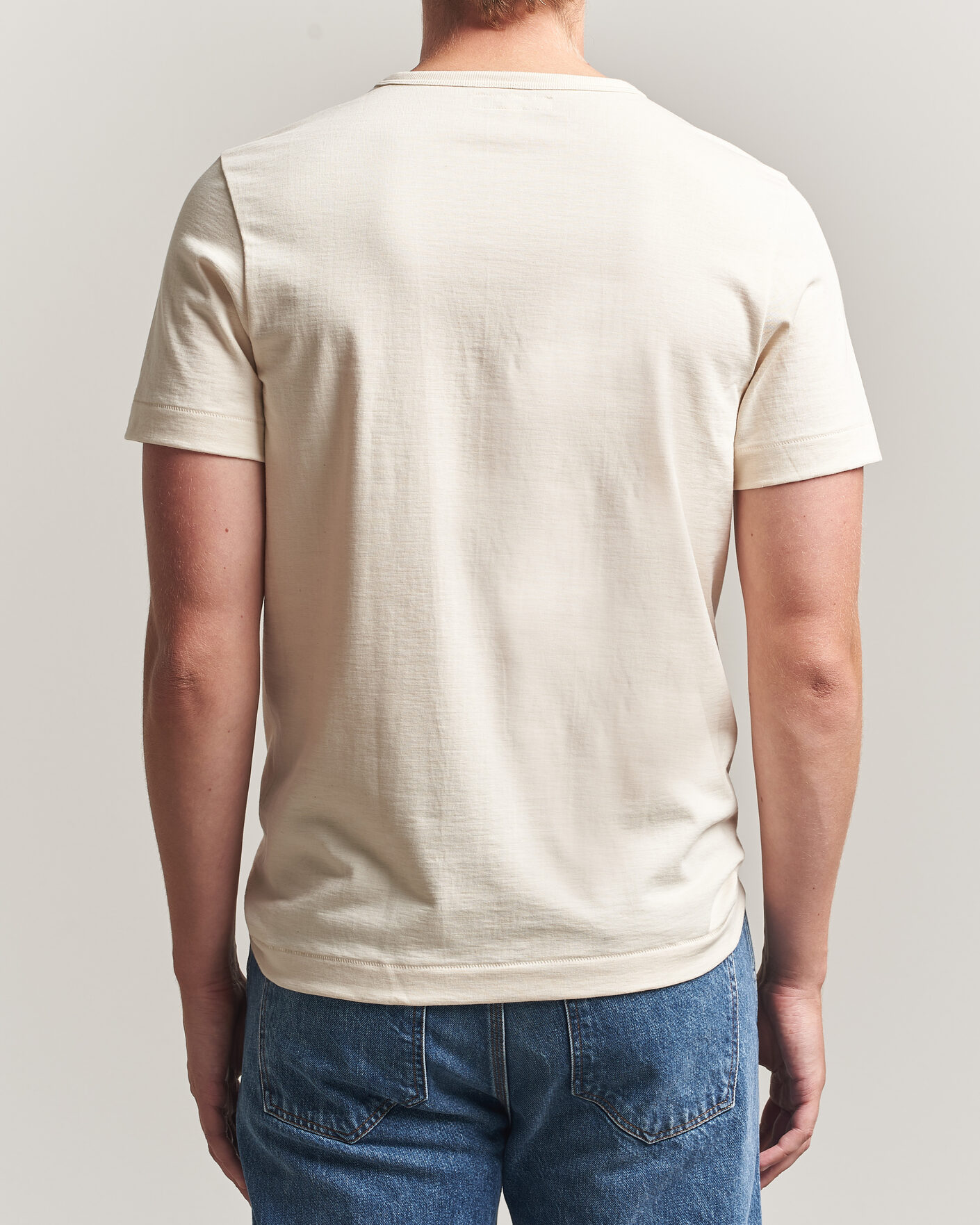 Men | T-Shirts | Merz b. Schwanen | Classic Fit Loopwheeled T-Shirt Nature