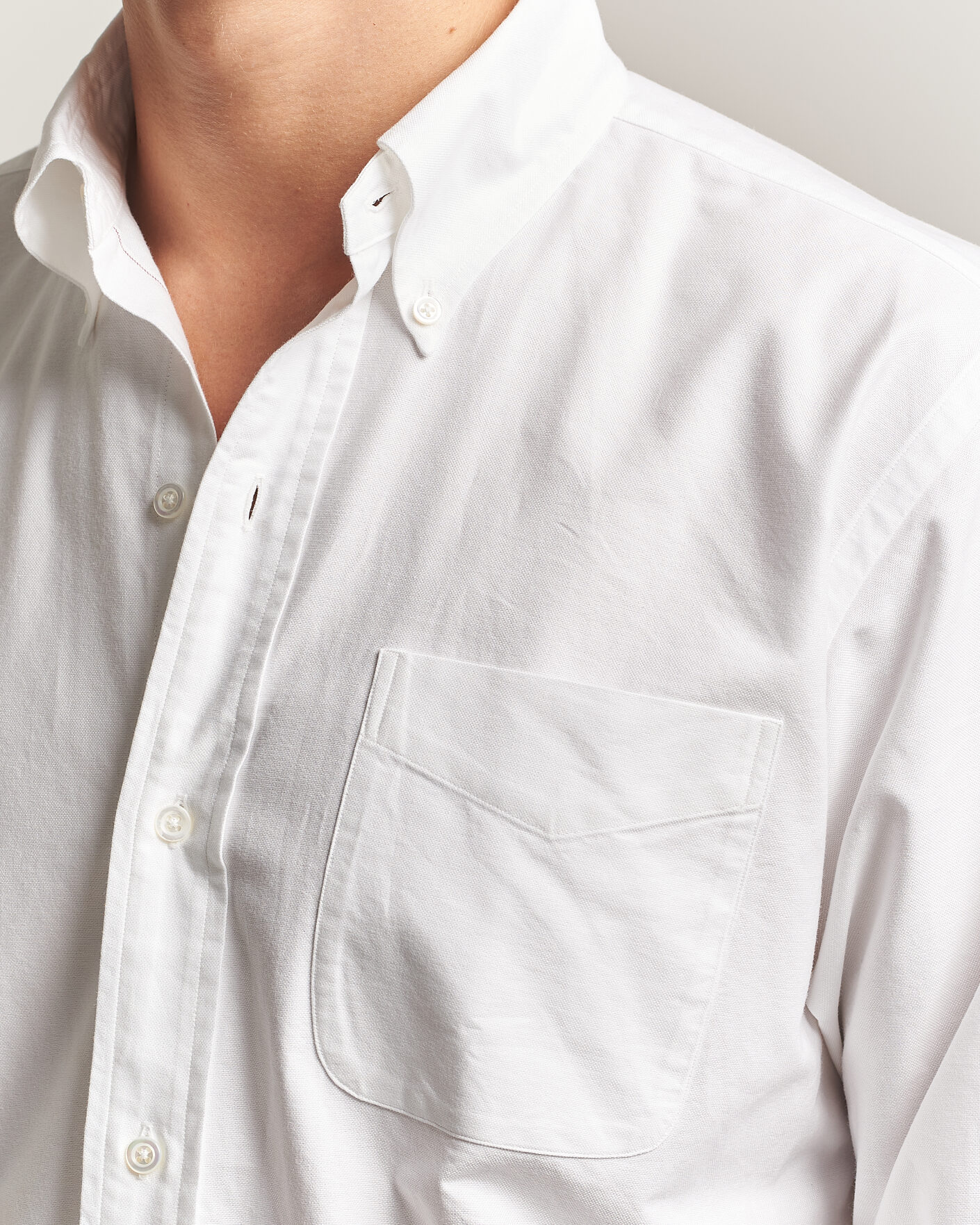 Men | Shirts | Kamakura Shirts | Ametora Japanese Oxford BD Shirt White