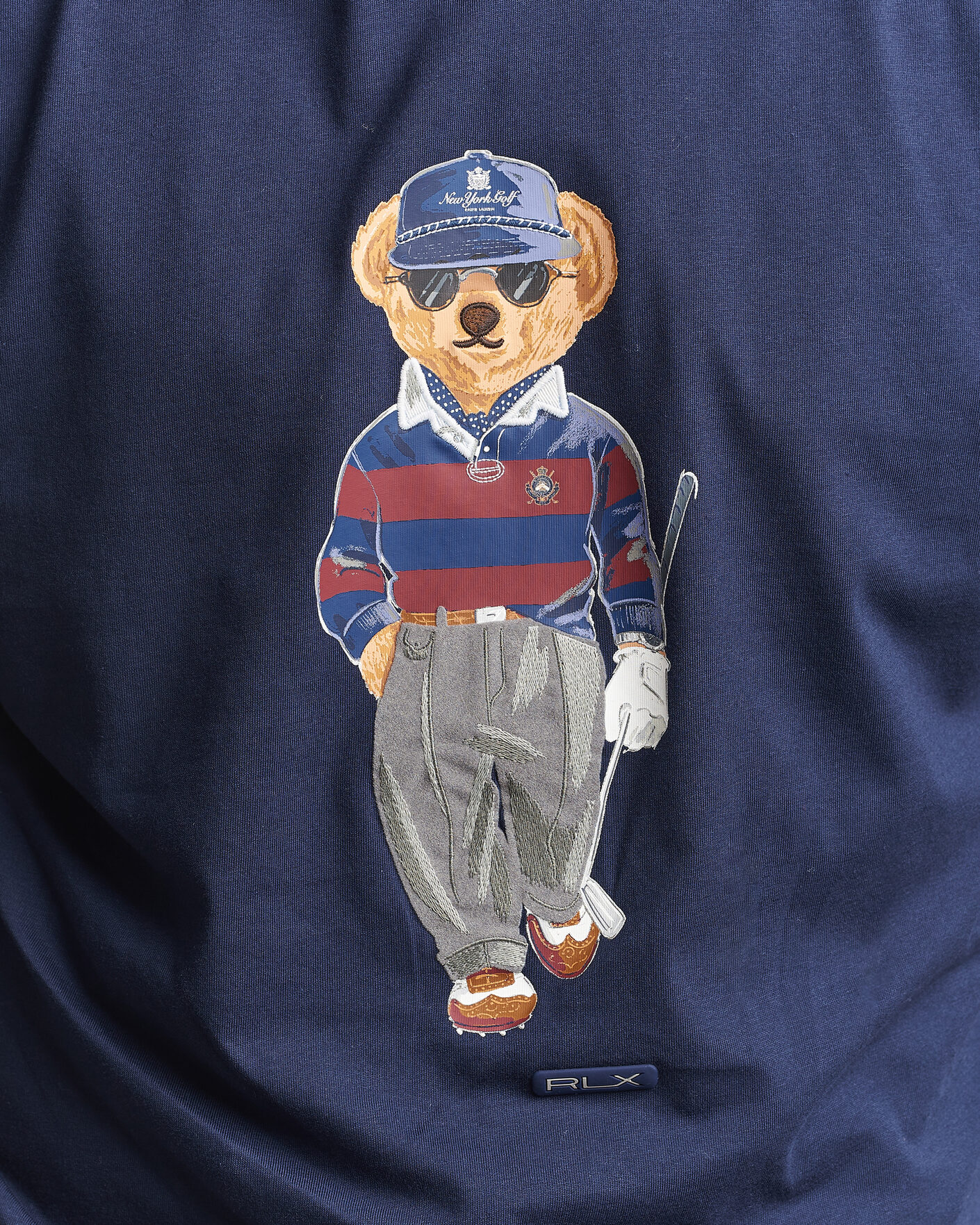 Men | Sweaters & Knitwear | RLX Ralph Lauren | Bear Hoodie Refined Navy