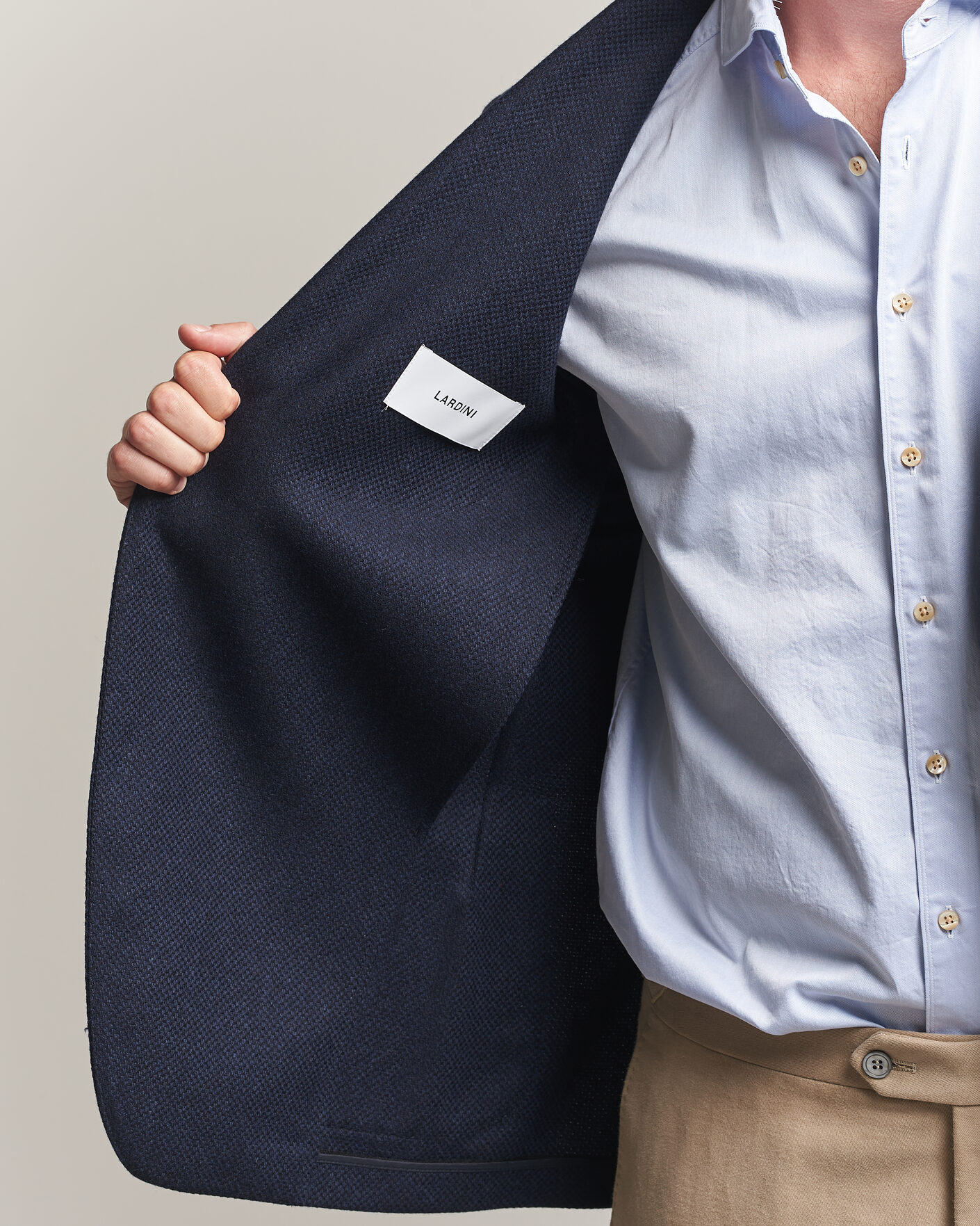 Men | Blazers | Lardini | Wool/Cashmere Blazer Navy