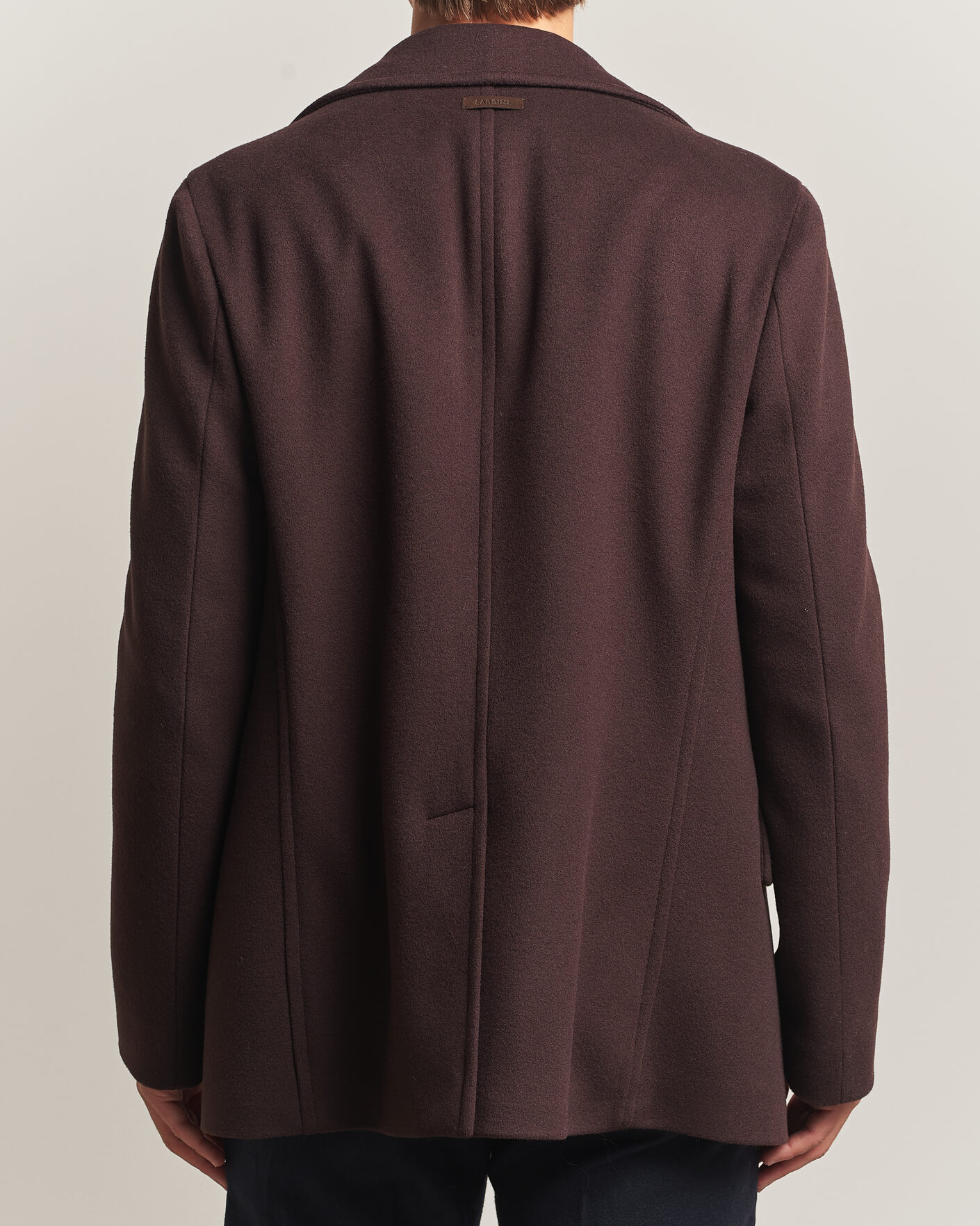Men | Coats & Jackets | Lardini | Wool Peacoat Brown