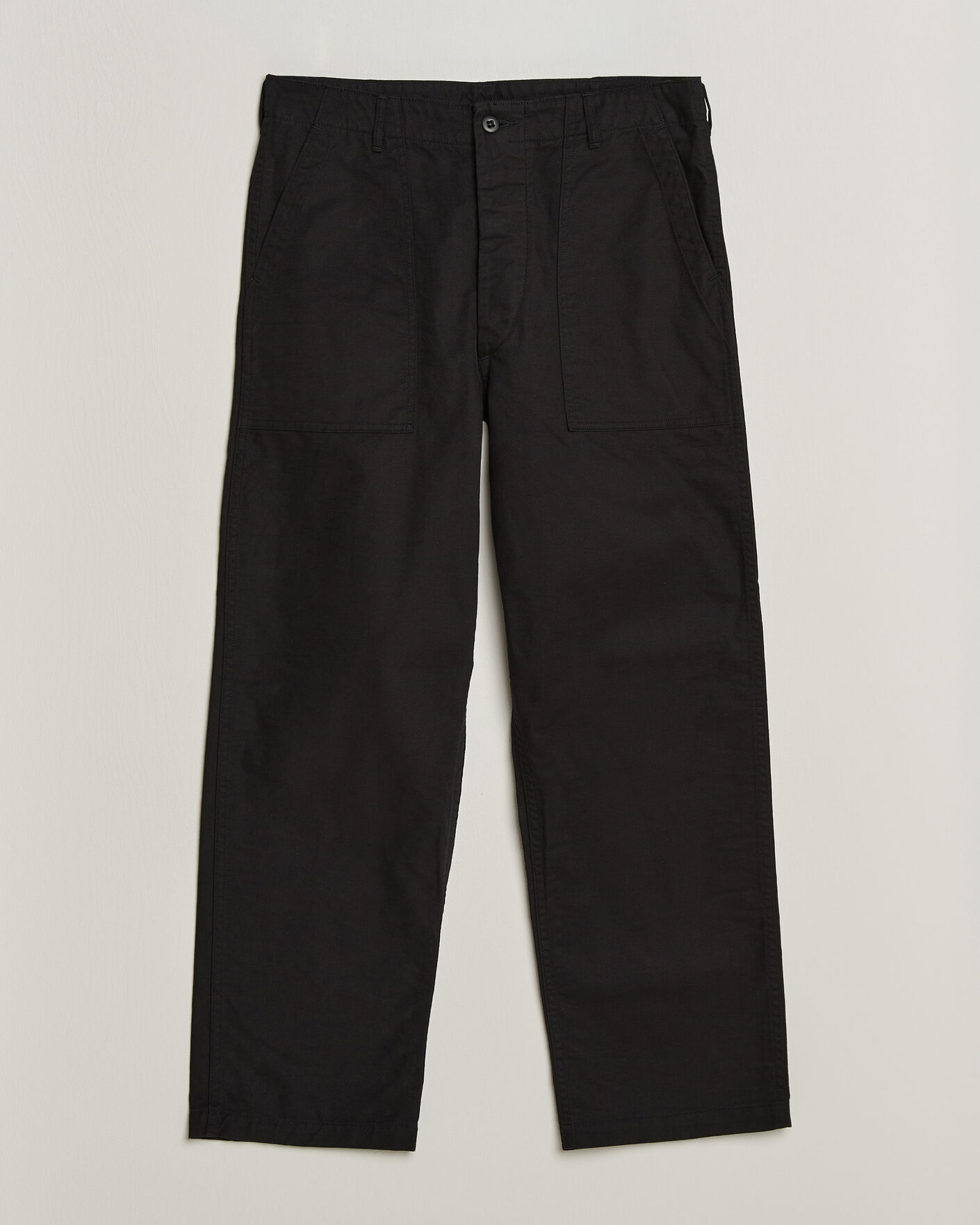 Men | Trousers | orSlow | Regular Fit Original Sateen Fatigue Pants Black