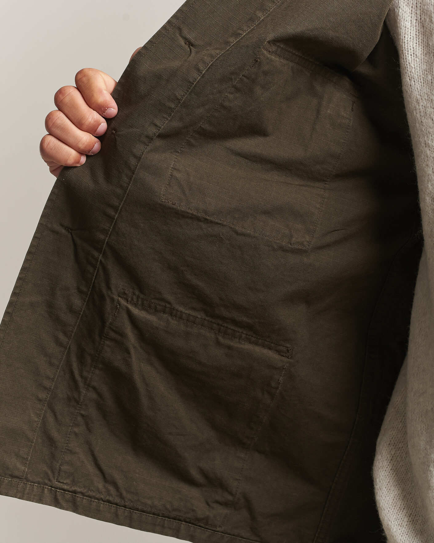 Men | Coats & Jackets | orSlow | B.D.U. Stone Washed Jacket Coffee Brown