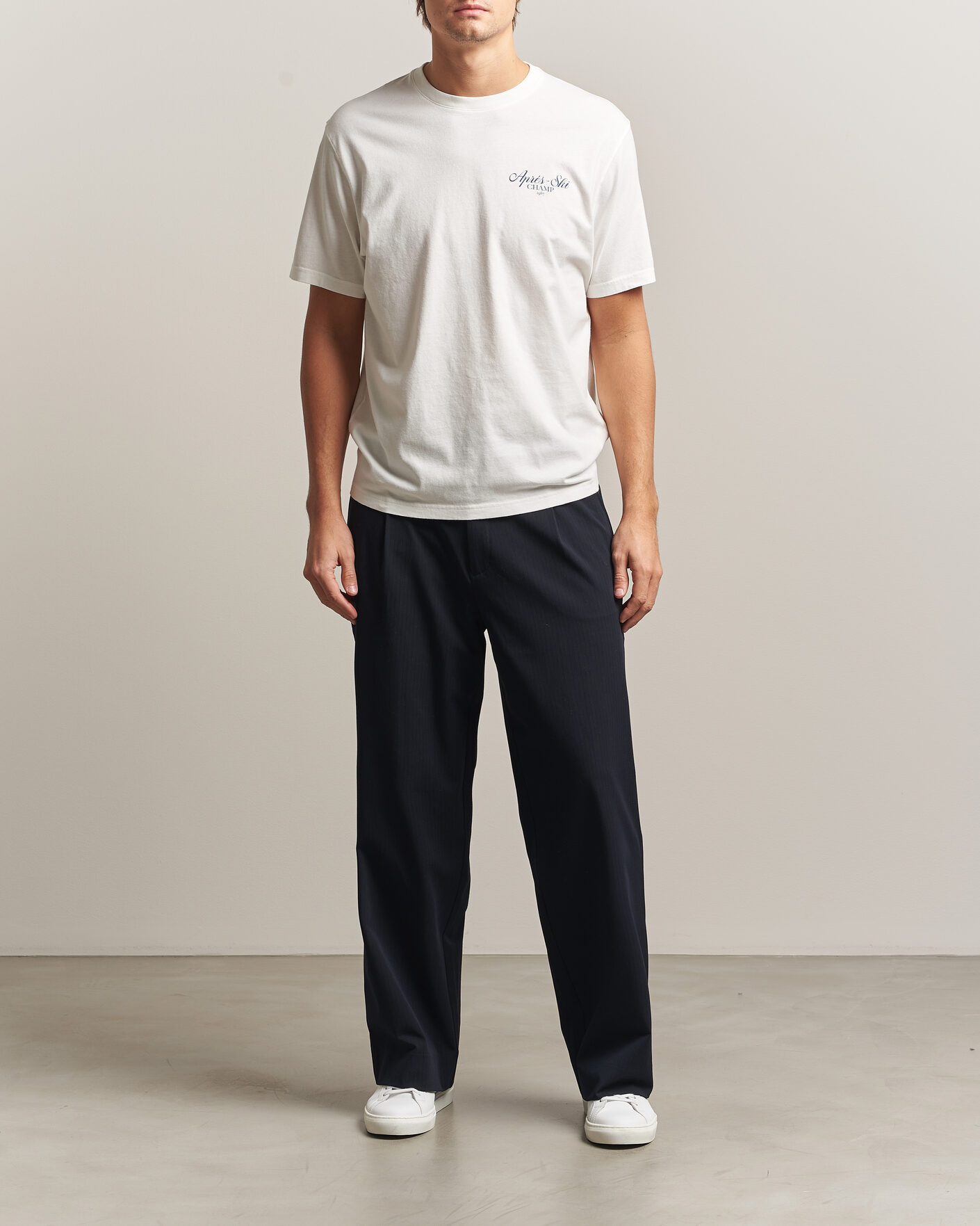 Men | T-Shirts | MC2 Saint Barth | Back Printed Cotton T-Shirt Ski Post Race