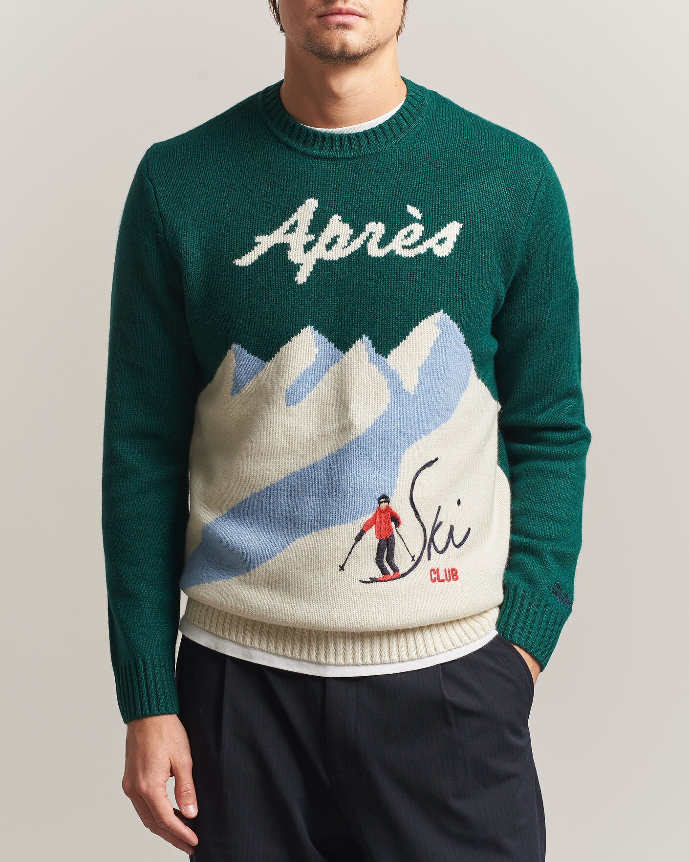 Men | Sweaters & Knitwear | MC2 Saint Barth | Bombardino Printed Sweater Apres Ski Club