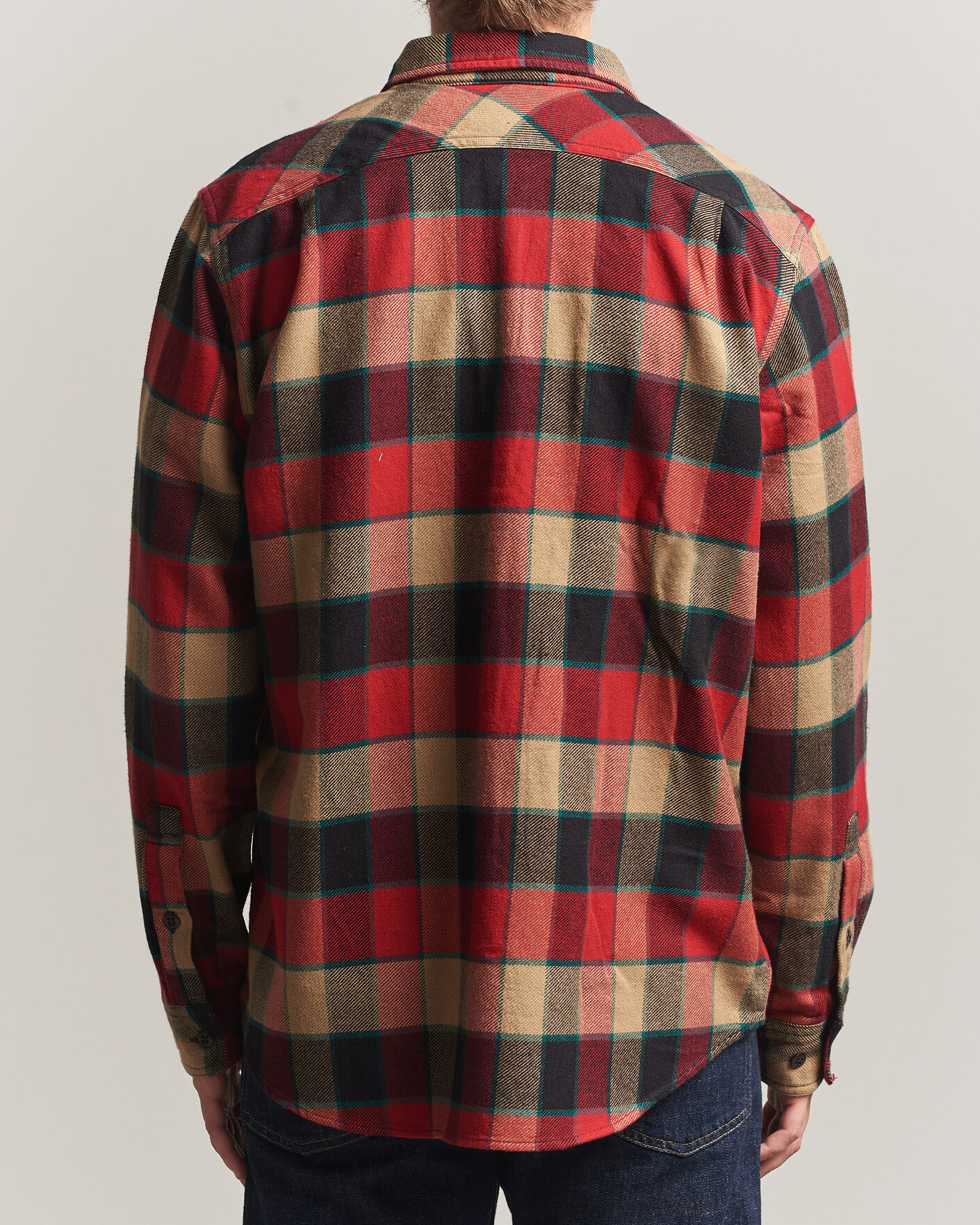 Men | Shirts | Filson | Vintage Flannel Work Shirt Red/Cream