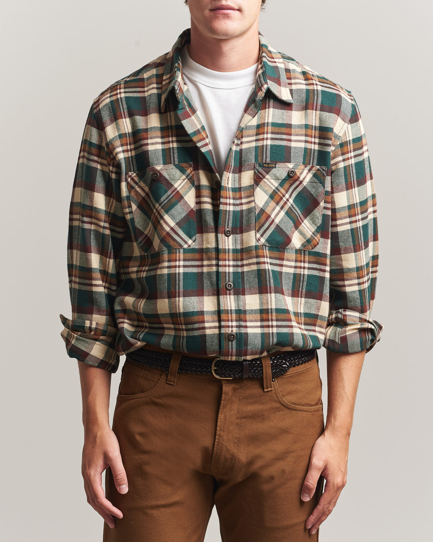Filson The Rangeland Flannel Shirt Green at CareOfCarl.com