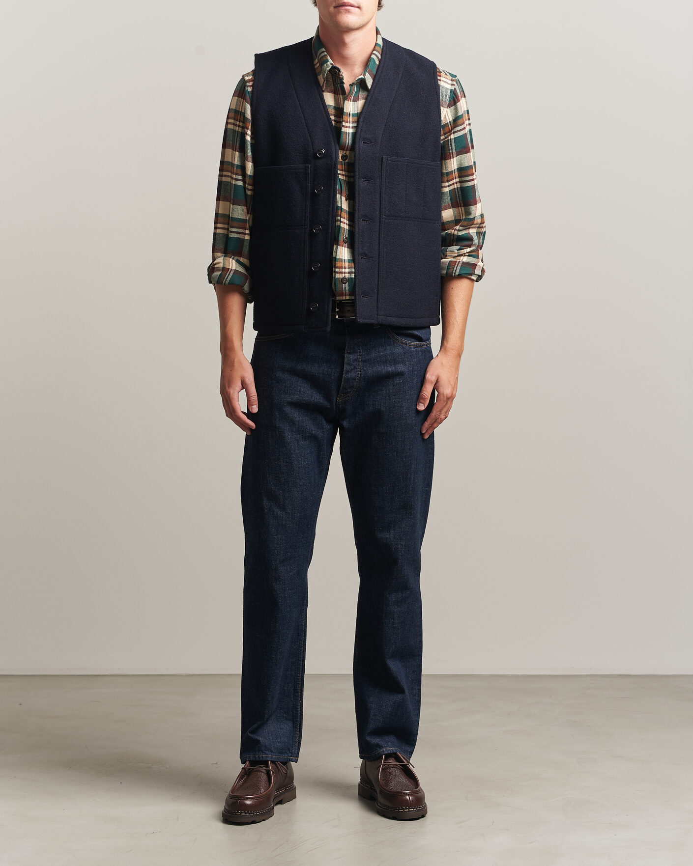 Men | Gilets | Filson | Mackinaw Wool Vest Navy