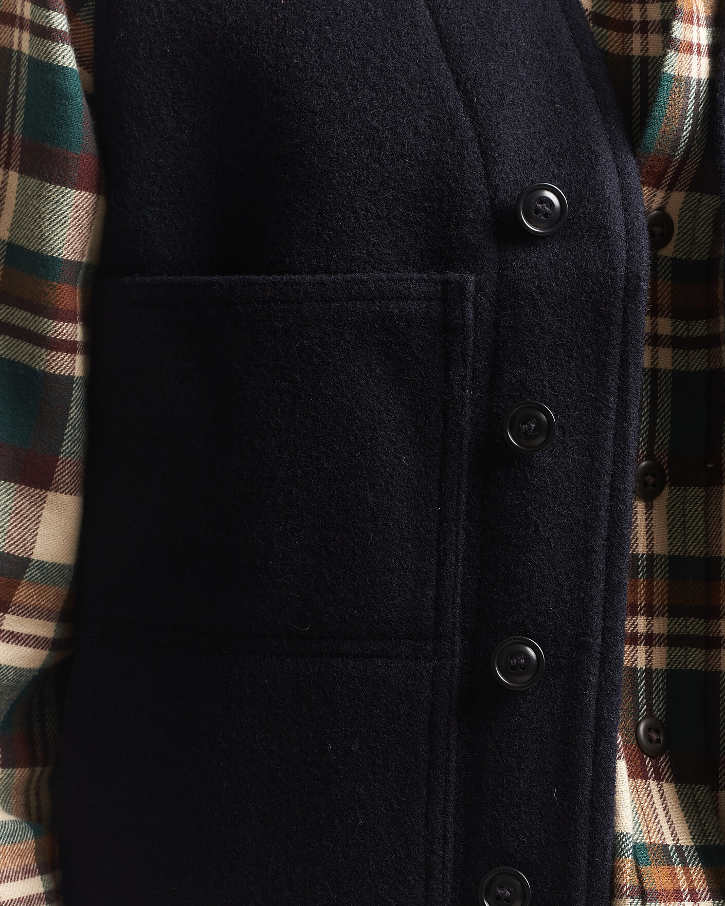 Men | Gilets | Filson | Mackinaw Wool Vest Navy
