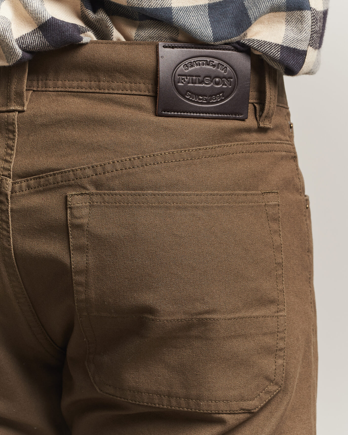 Men | Trousers | Filson | Dry Tin 5-Pocket Pants Marsh Olive