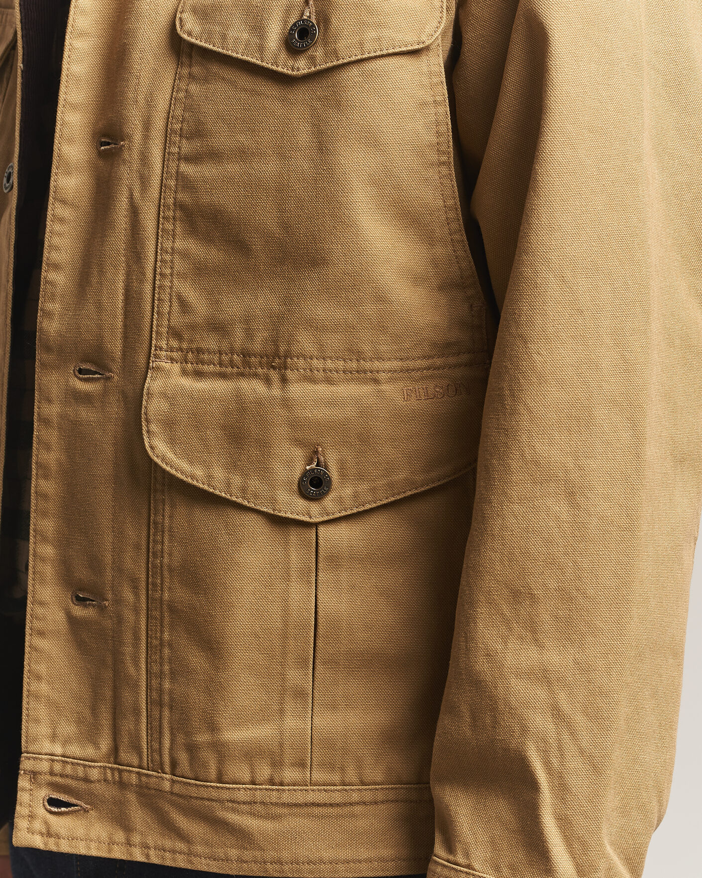 Men | Coats & Jackets | Filson | Rustic Canvas Journeyman Canvas Jacket Antique Bronze
