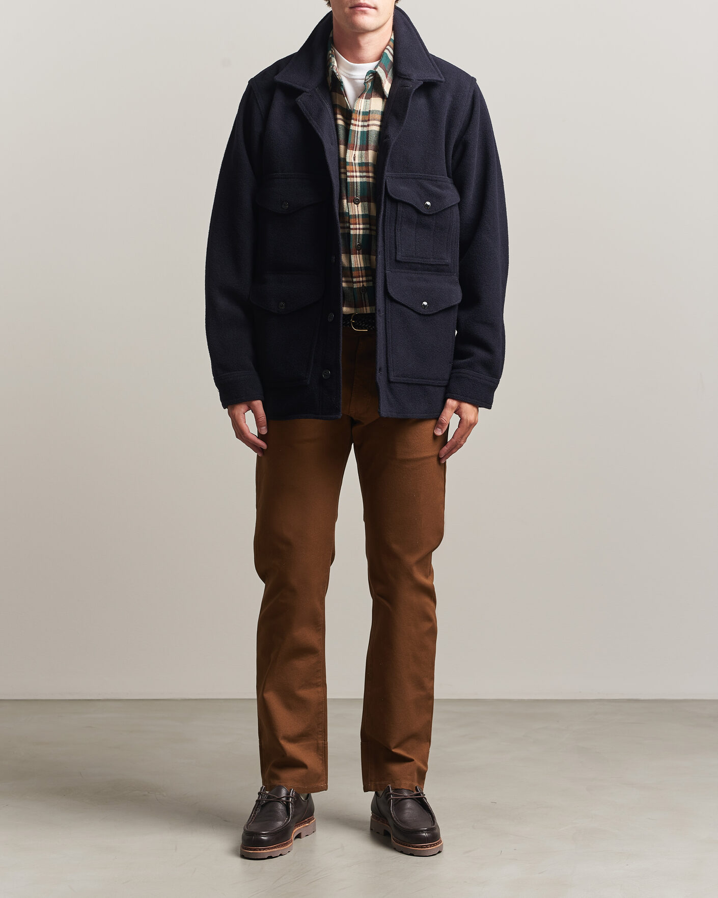 Men | Coats & Jackets | Filson | Mackinaw Wool Cruiser Dark Navy
