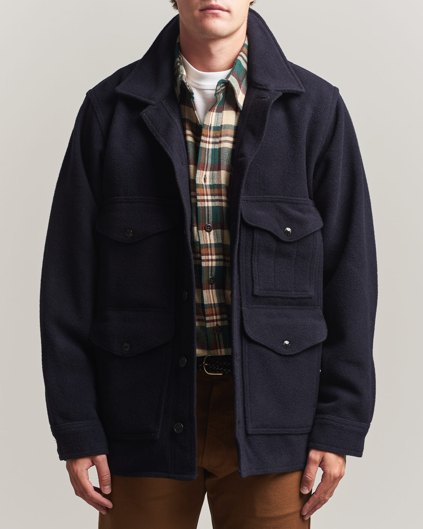 Men | Coats & Jackets | Filson | Mackinaw Wool Cruiser Dark Navy
