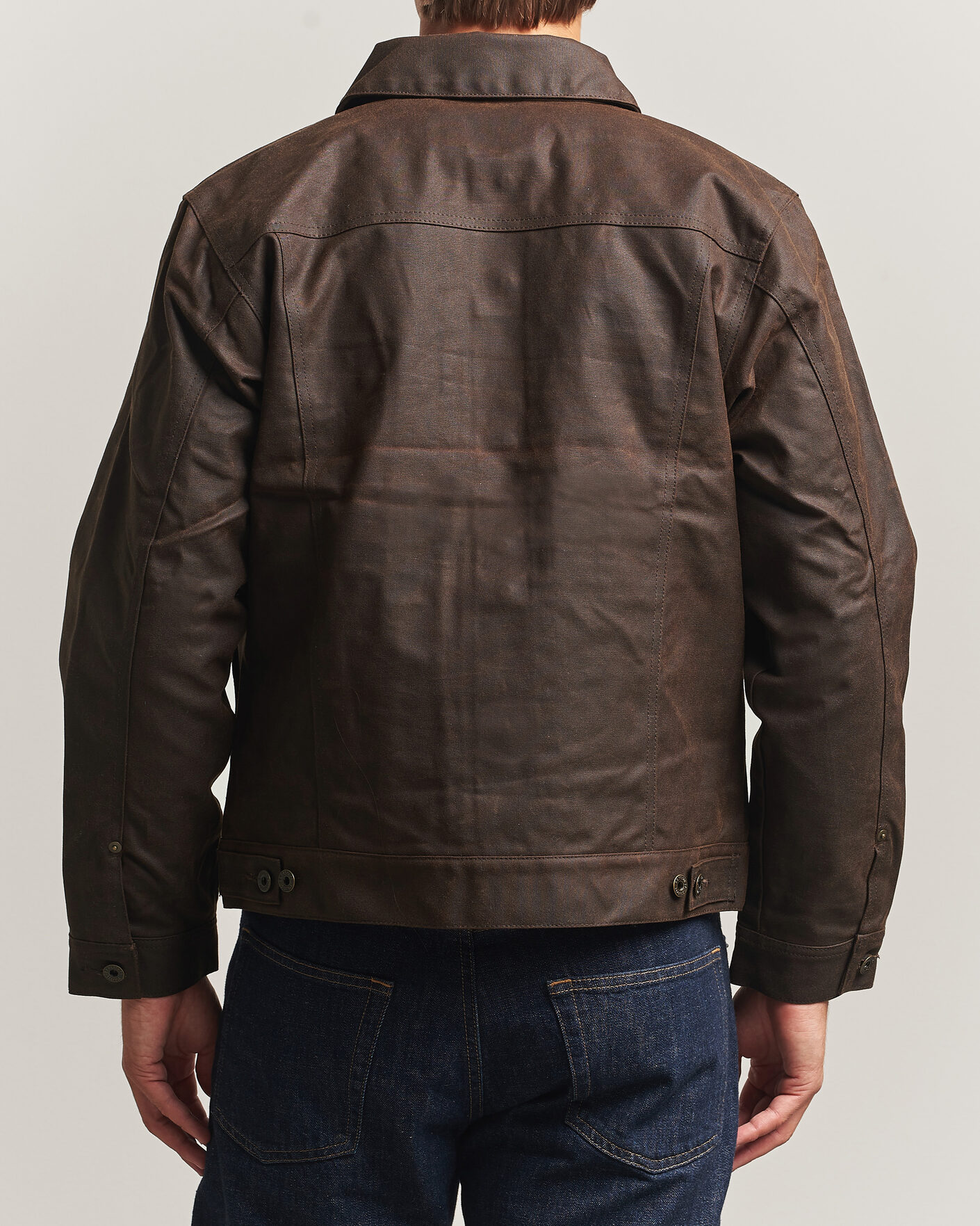 Filson Short Lined Tin Cloth Cruiser Dark Brown at CareOfCarl.com