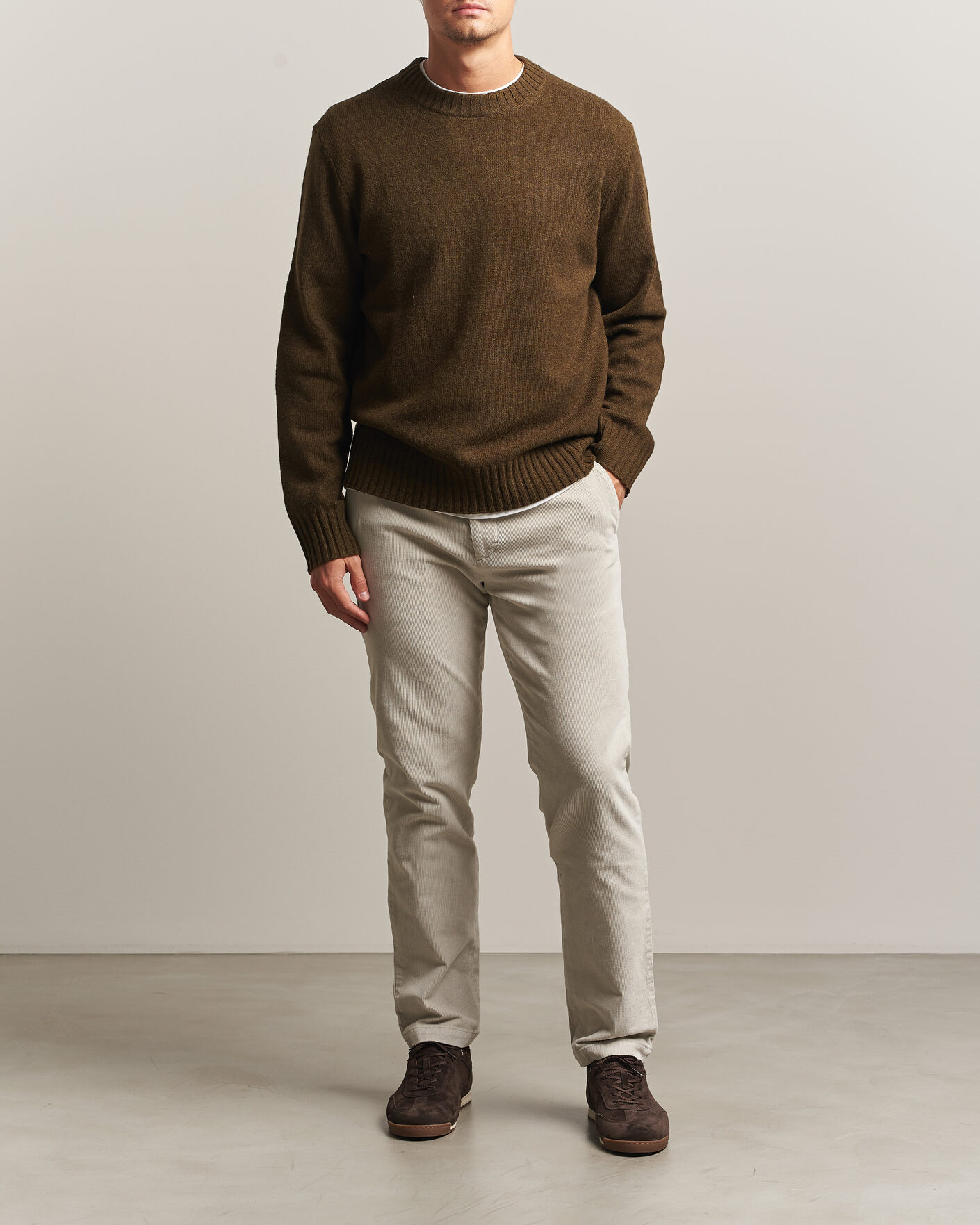 Men | Trousers | Dockers | Cotton Slim Chino Grit