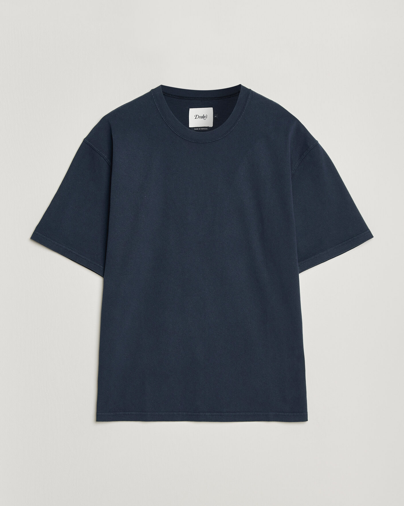 Men | T-Shirts | Drake's | Short Sleeve Hiking T-Shirt Navy