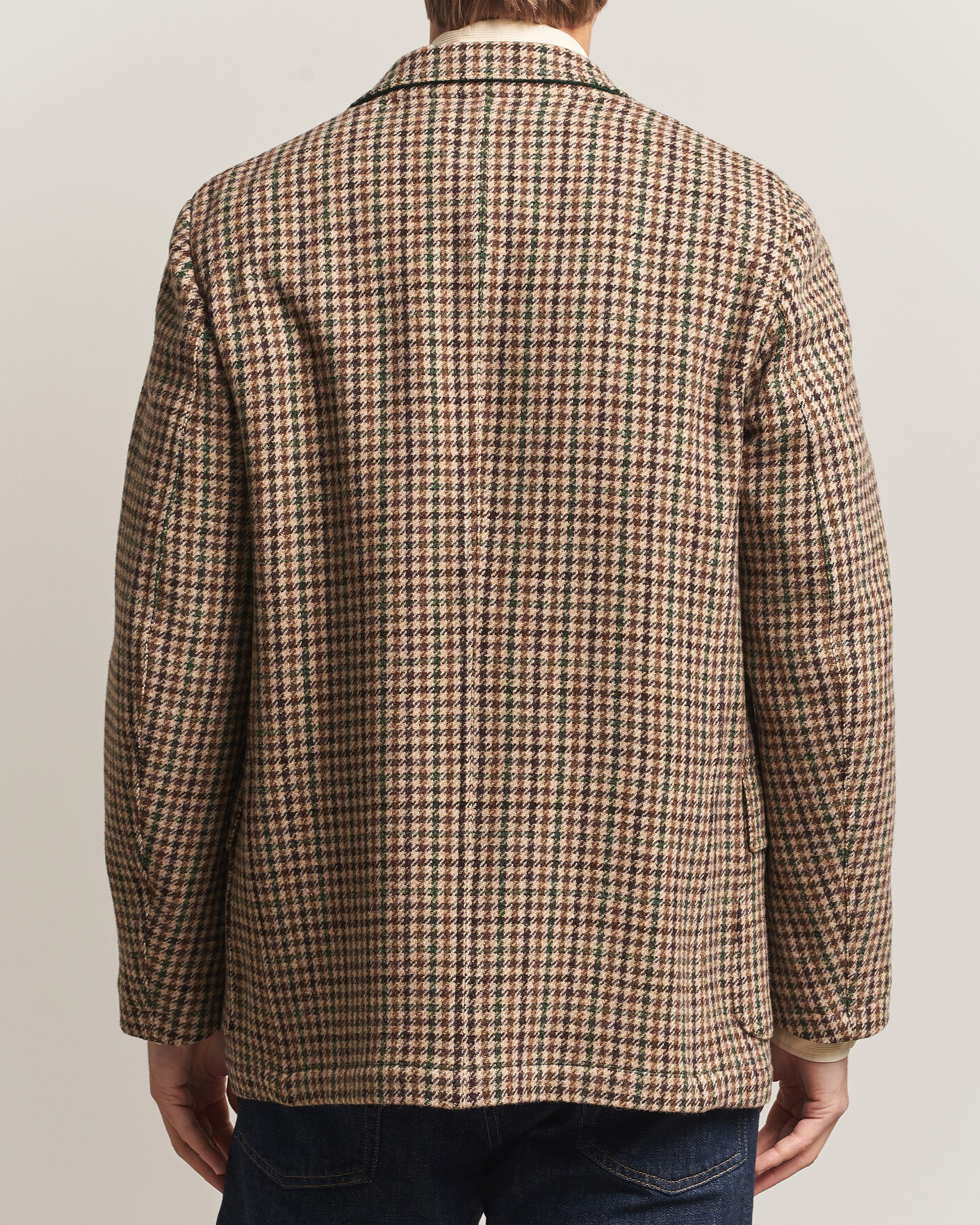 Men | Blazers | Drake's | MKVII Tweed Houndcheck Games Blazer Brown
