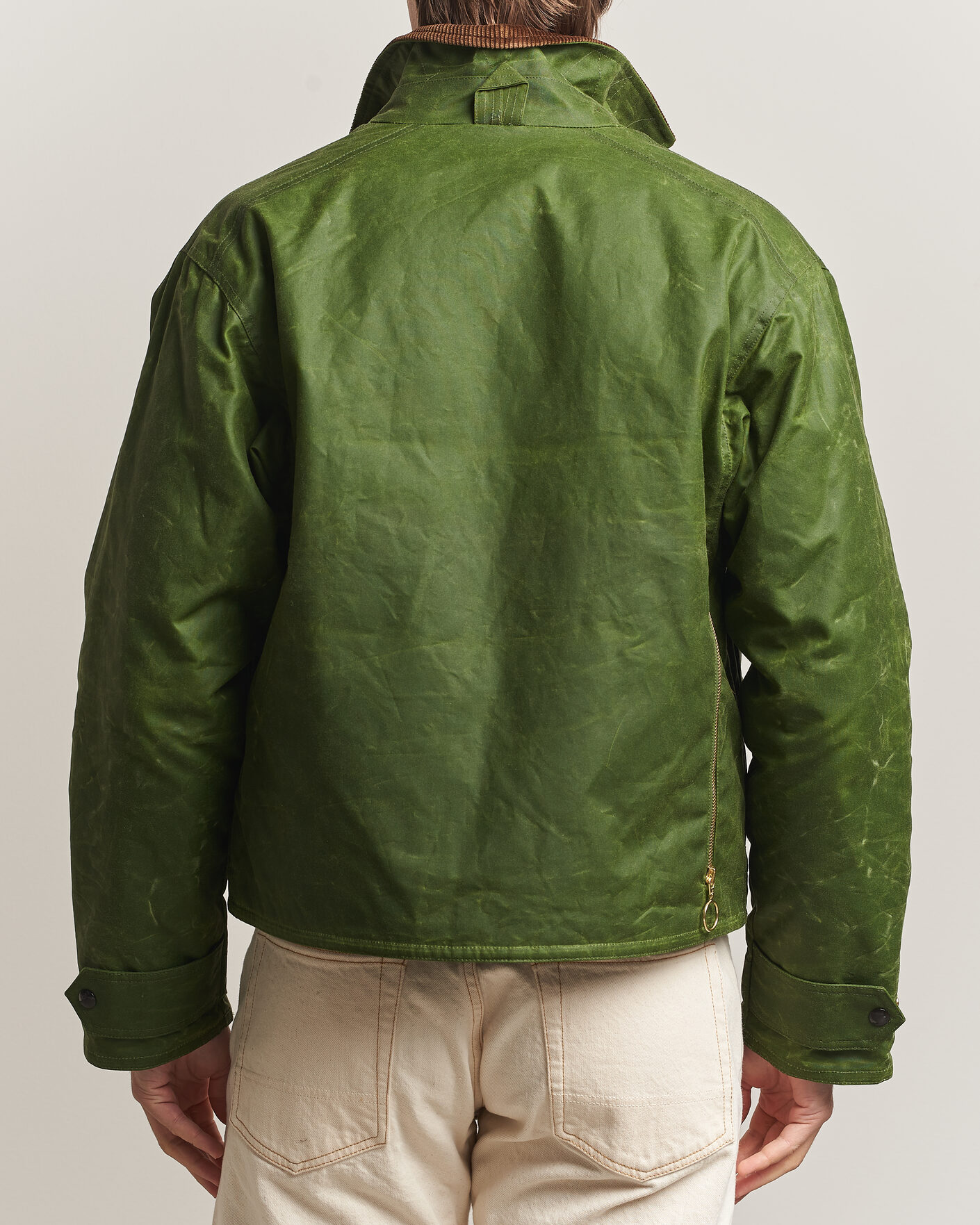 Men | Coats & Jackets | Drake's | Waxed Wader Jacket Lemongrass